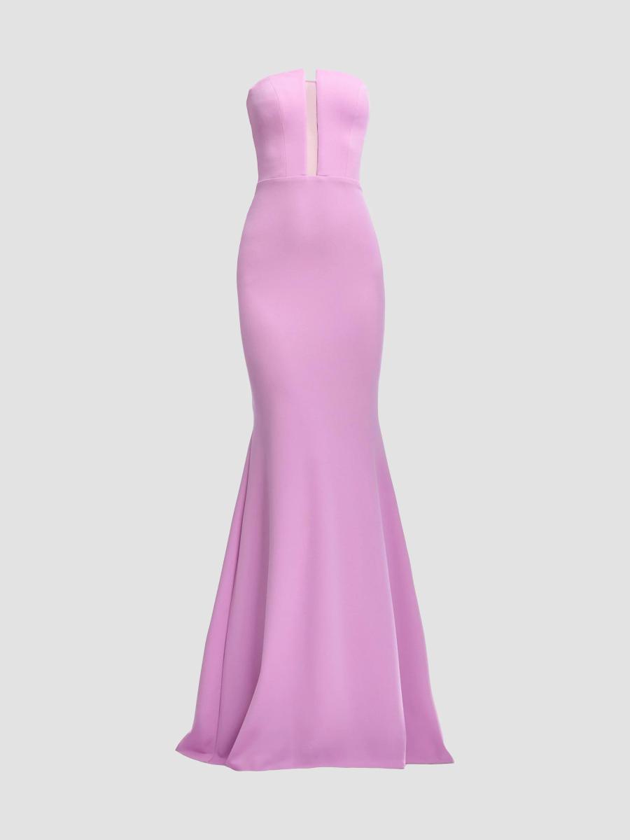 Dress The Population Izzy Strapless Crepe Mermaid Maxi Dress