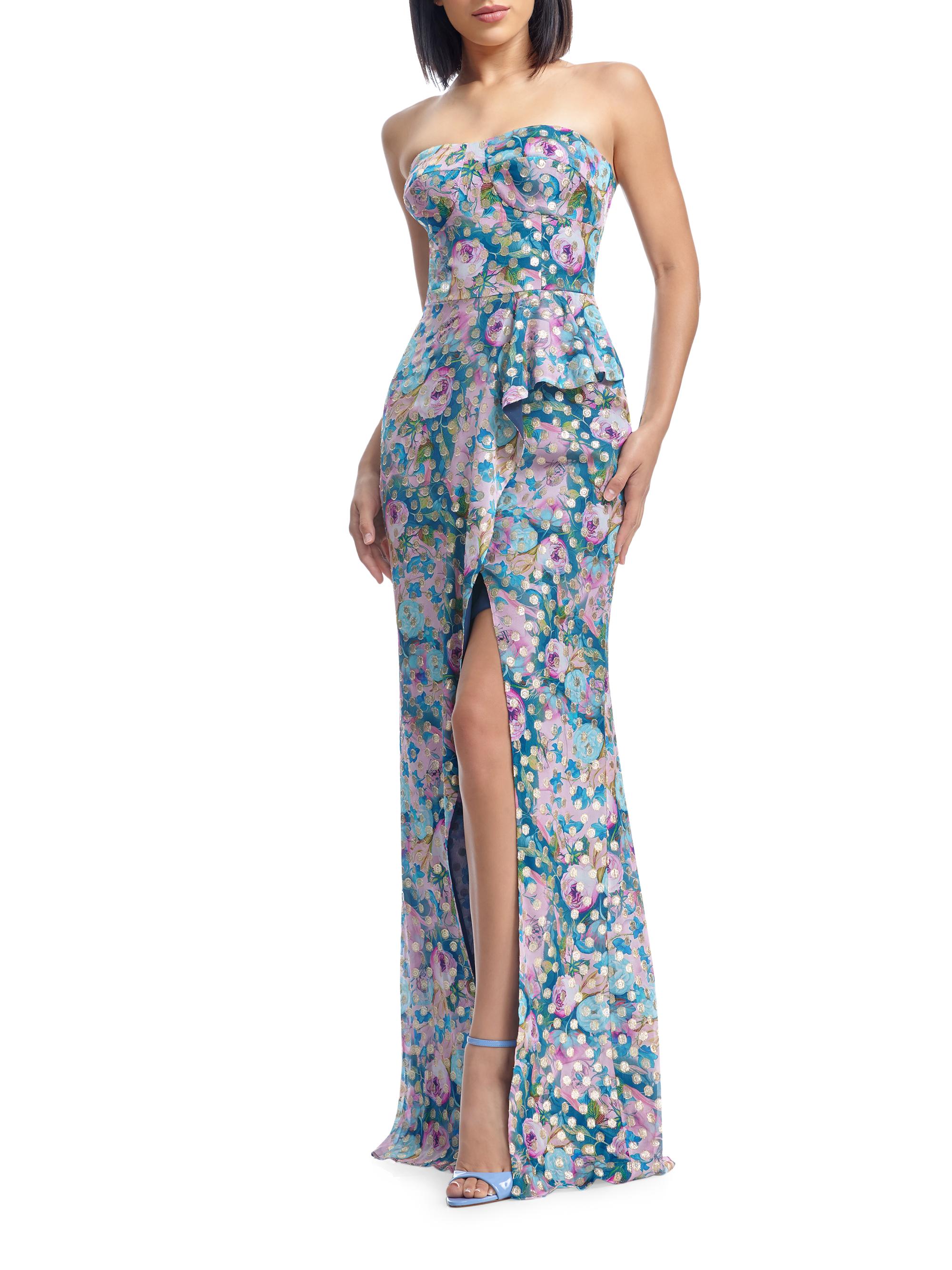 Dress The Population Kai Embellished Bustier Body-Con Gown