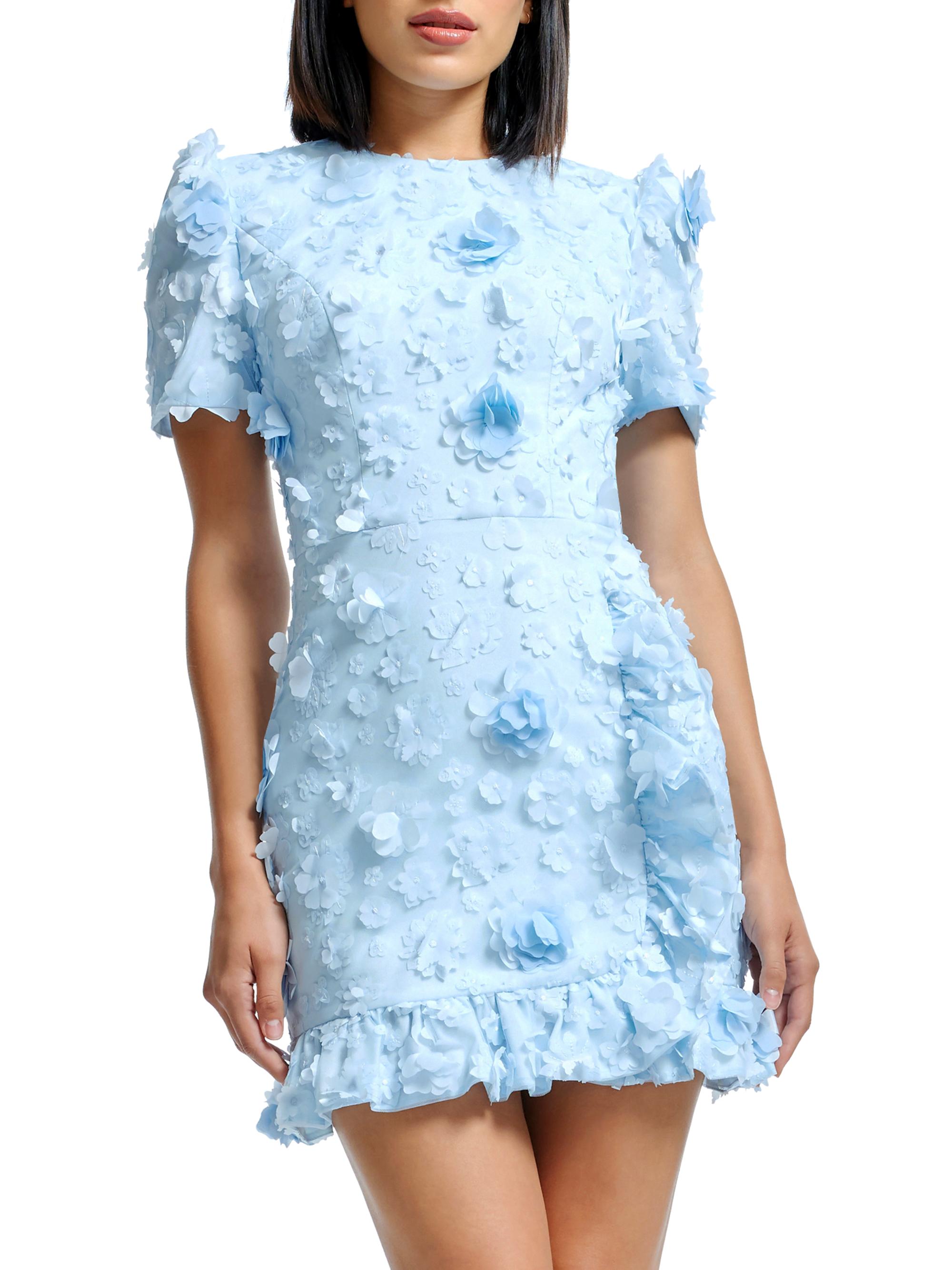 Dress The Population Brittany Floral Appliqu Minidress | Saks Fifth Avenue