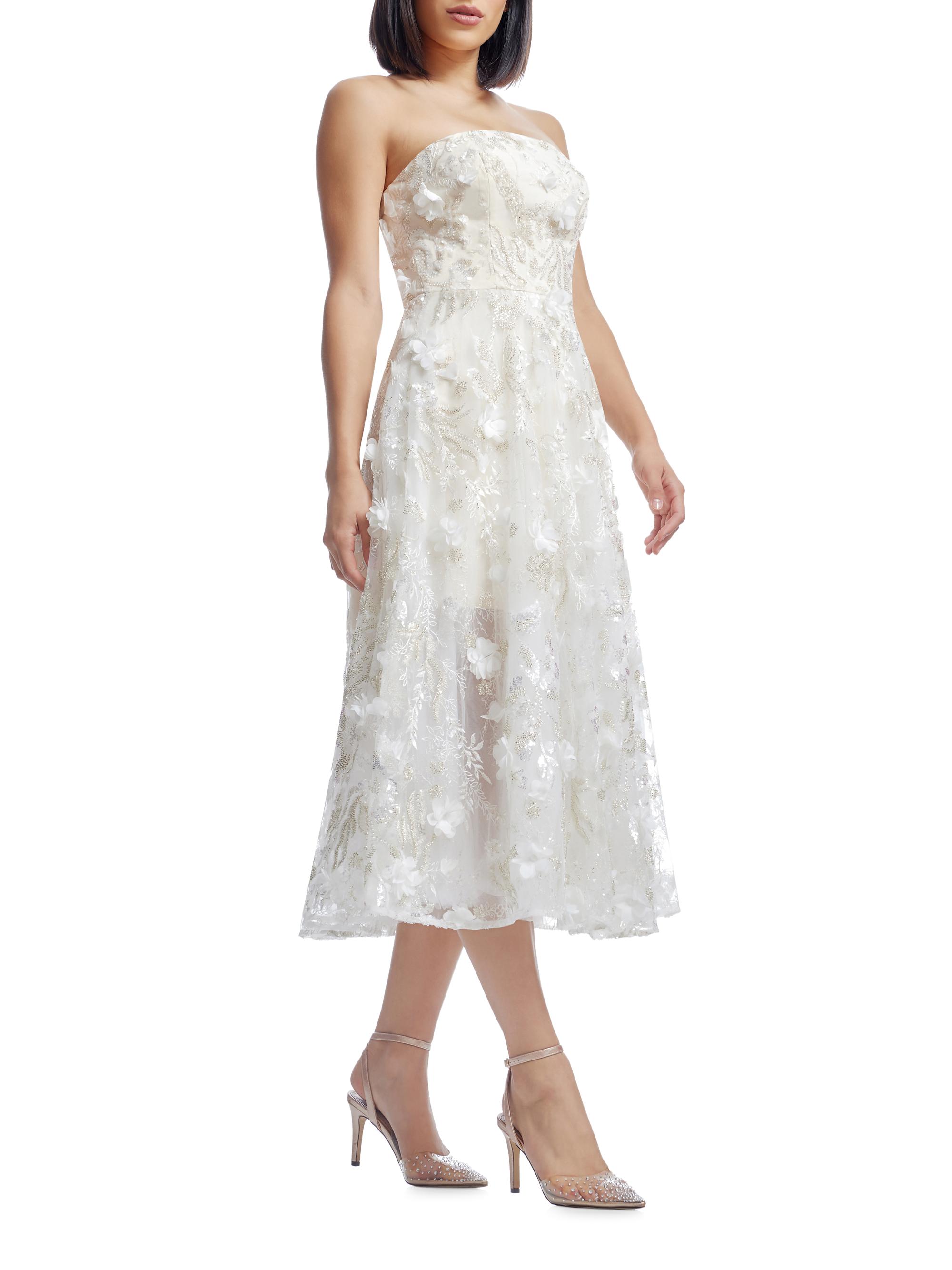 Dress The Population Kailyn Floral Fit & Flare Midi-Dress | Saks Fifth  Avenue