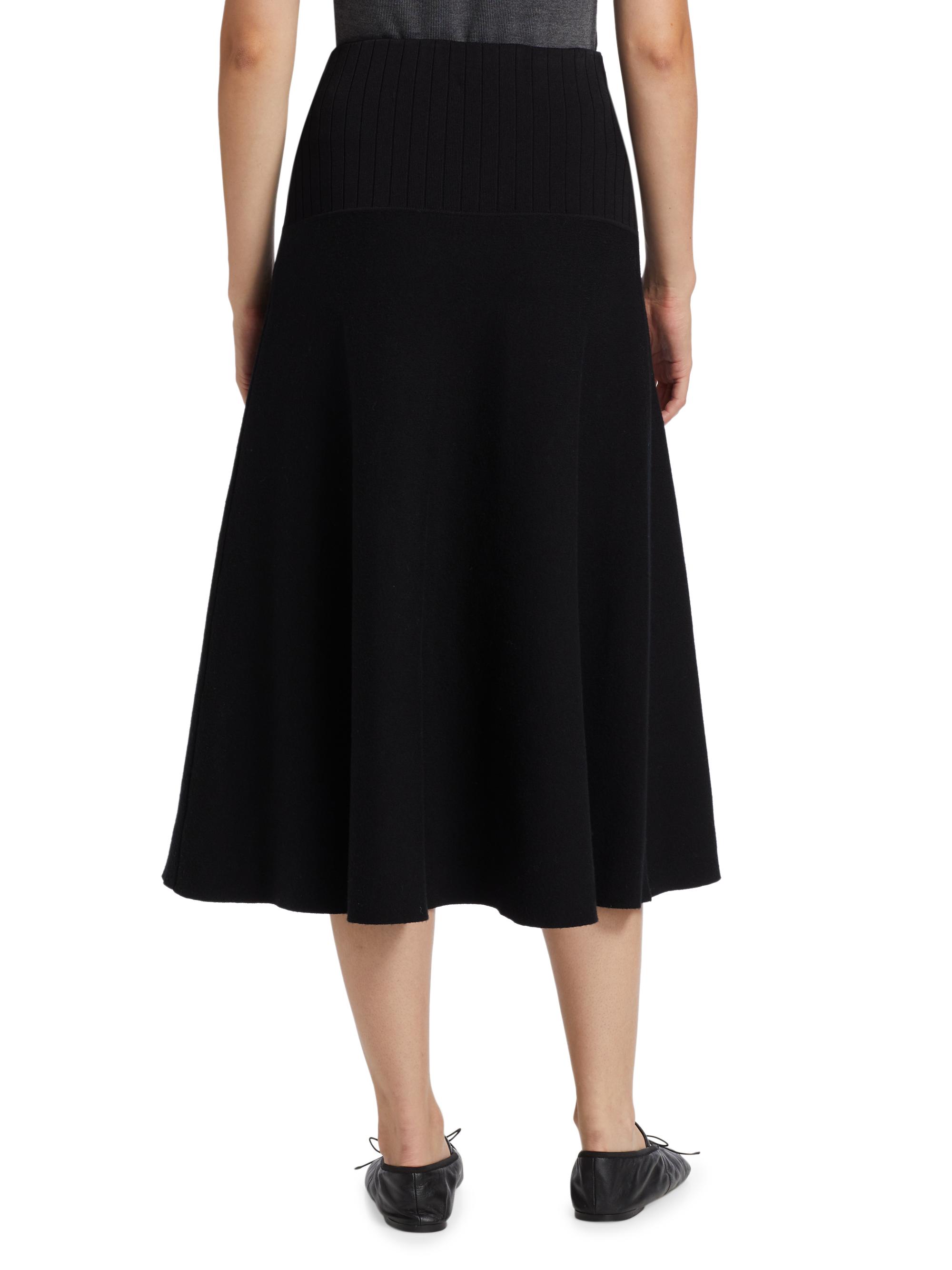 Proenza Schouler White Label Katalina Knit A-Line Midi-Skirt
