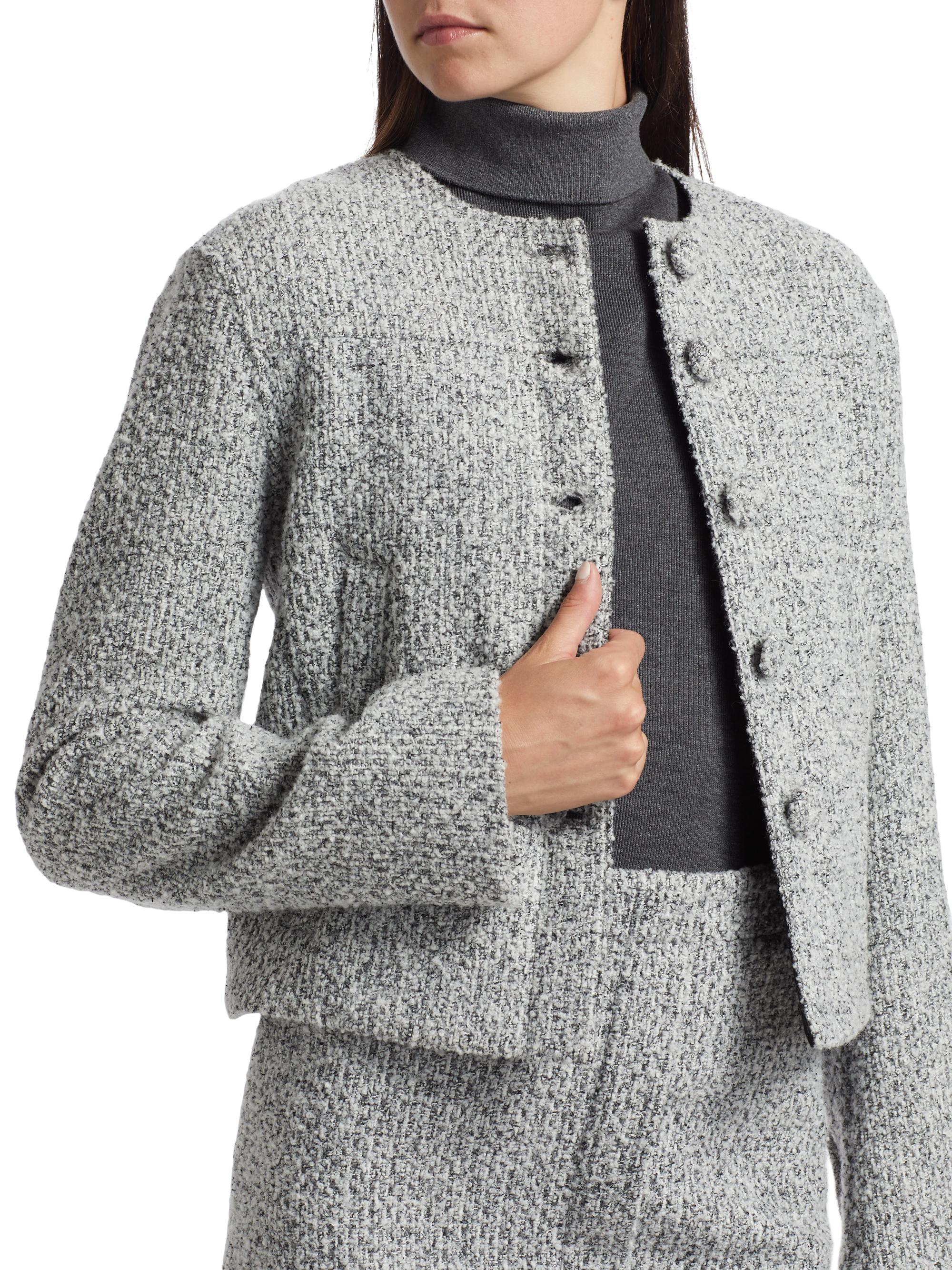 Proenza Schouler White Label Lea Boucle Button-Front Jacket
