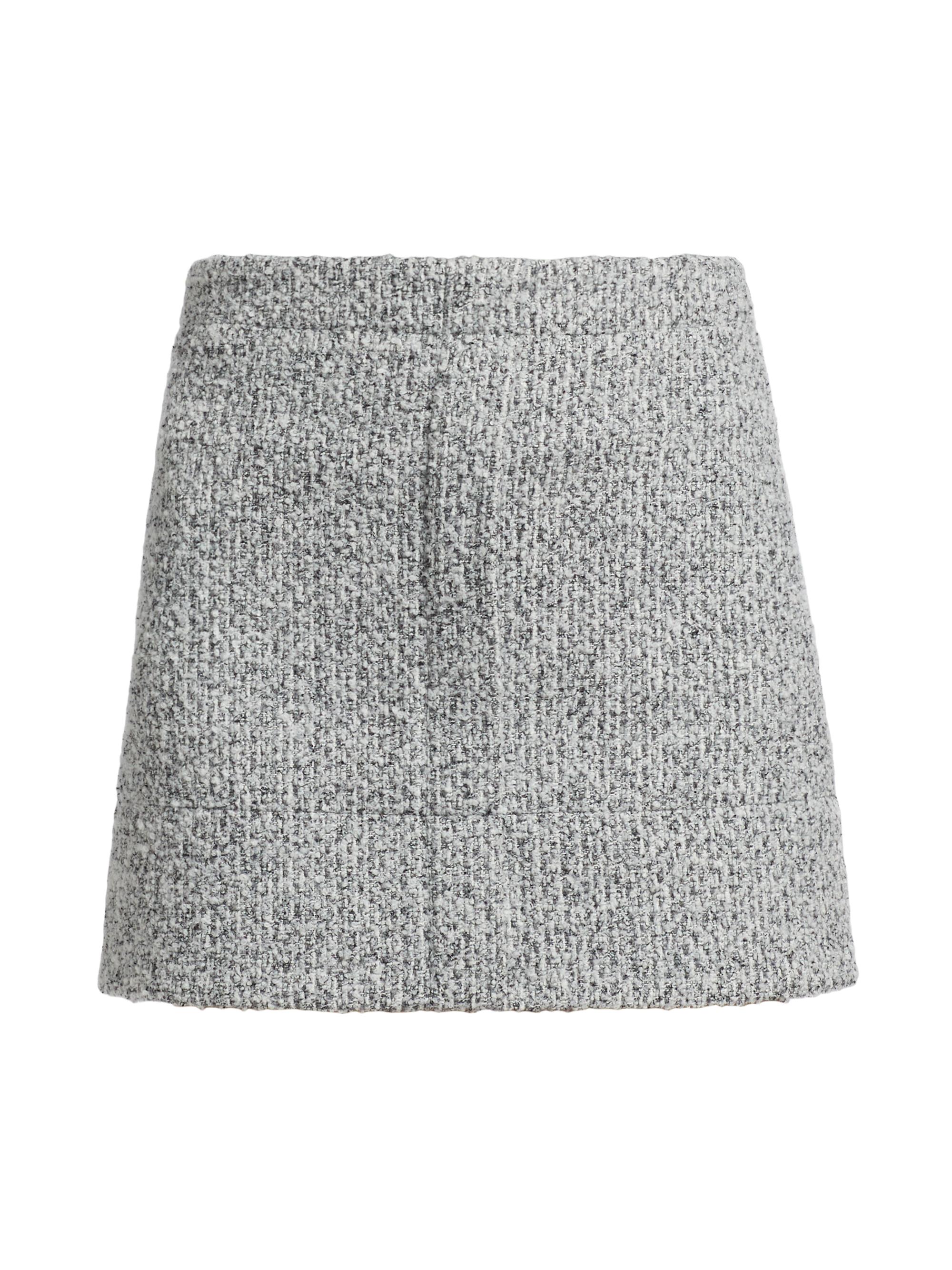 Proenza Schouler White Label Women's Elise Boucle Miniskirt - Coal Black Alabaster