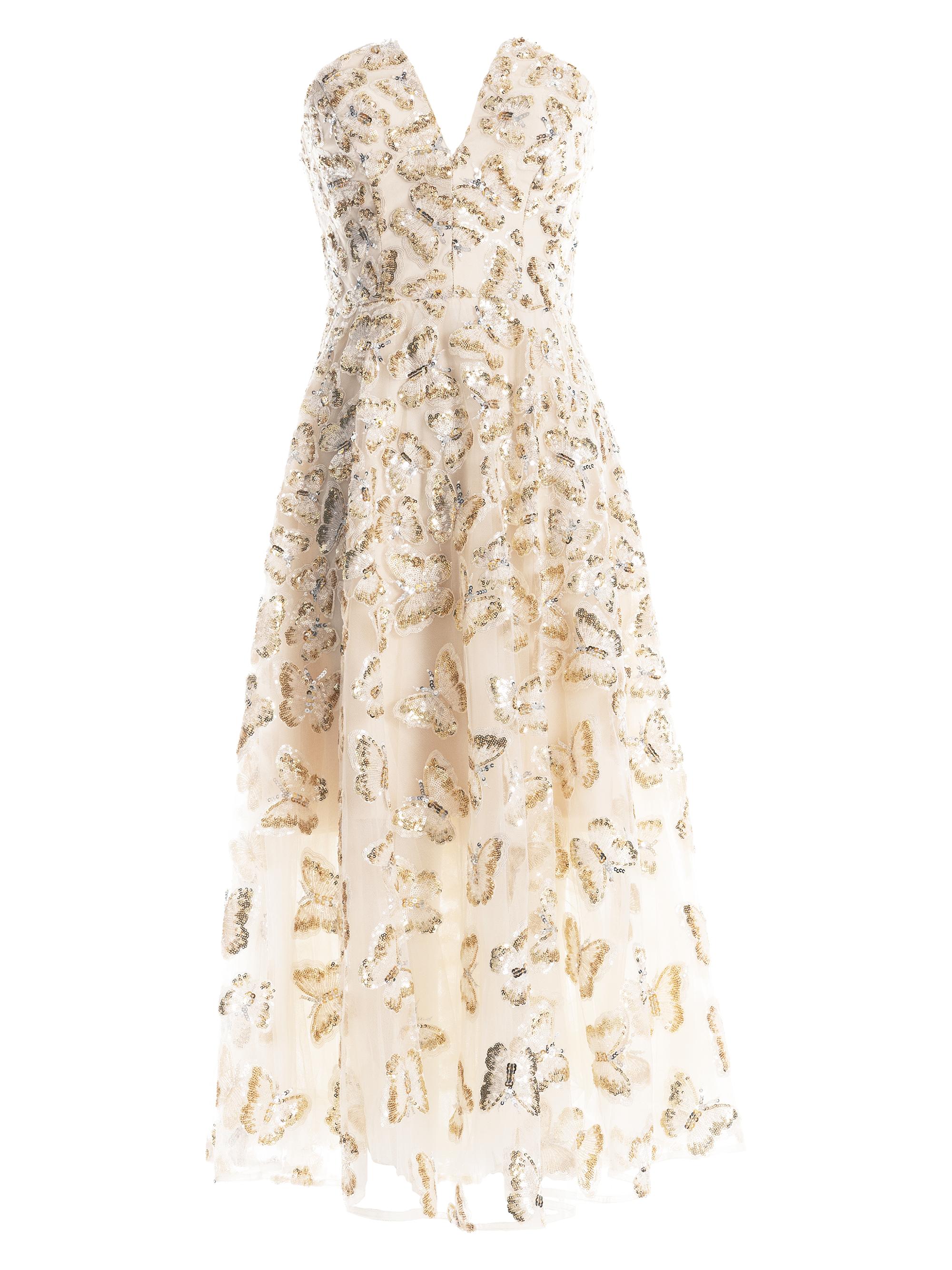 Dress The Population Briella Sequined Butterfly Fit & Flare Dress