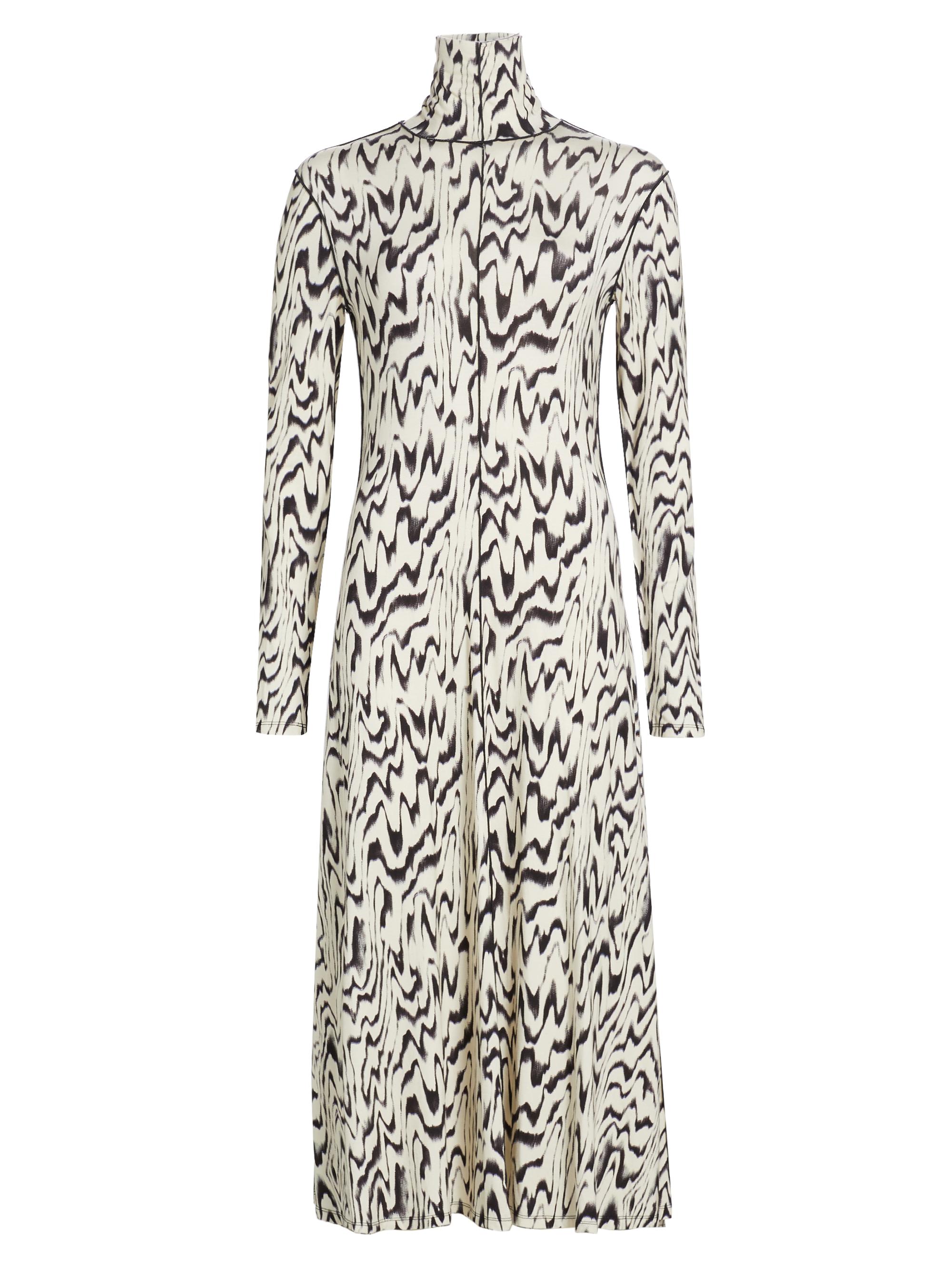 Proenza Schouler White Label Marion Abstract Jersey Turtleneck