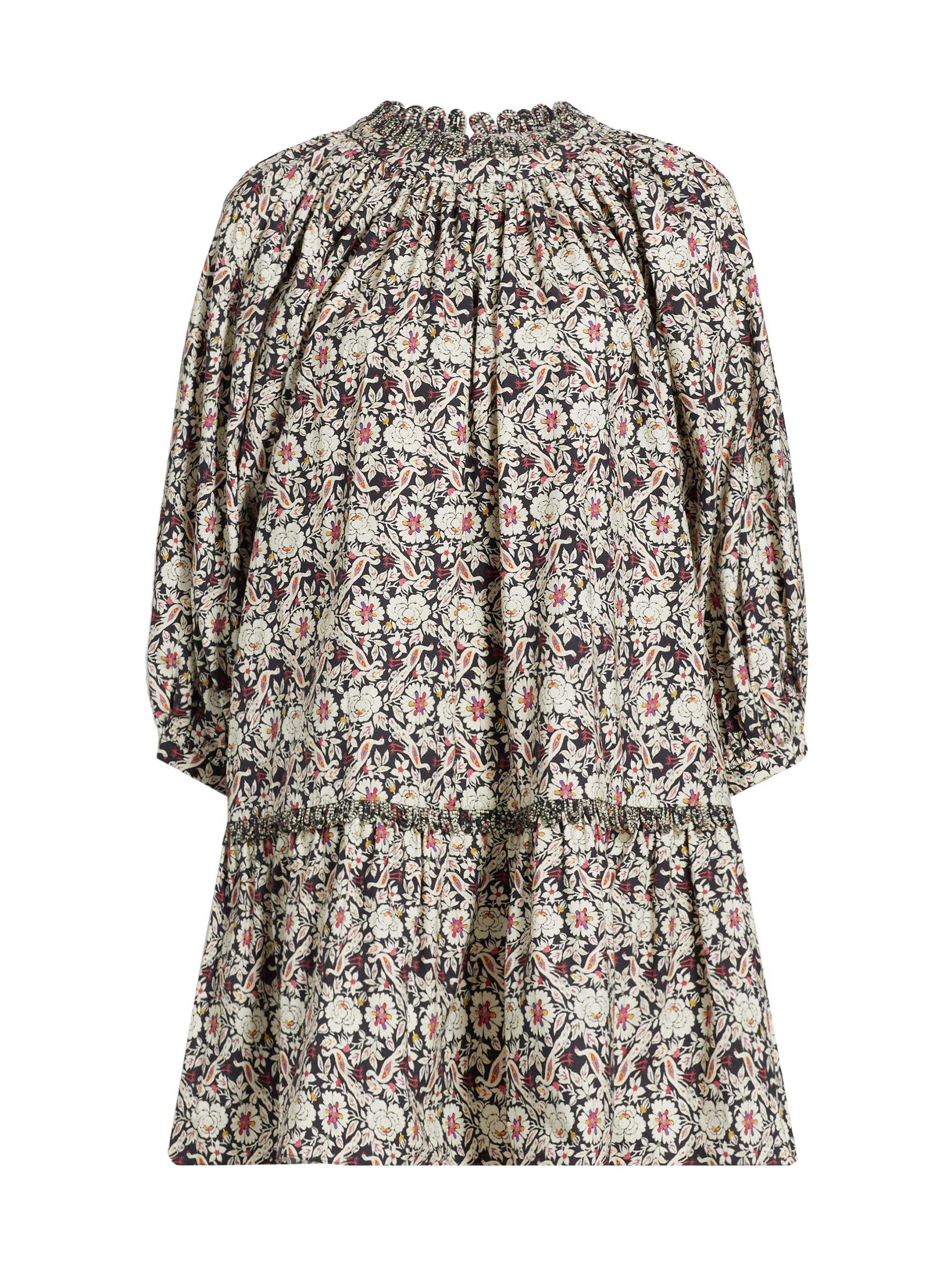 Rhode Women's Angelica Cotton Printed Minidress - Bordeaux Plume