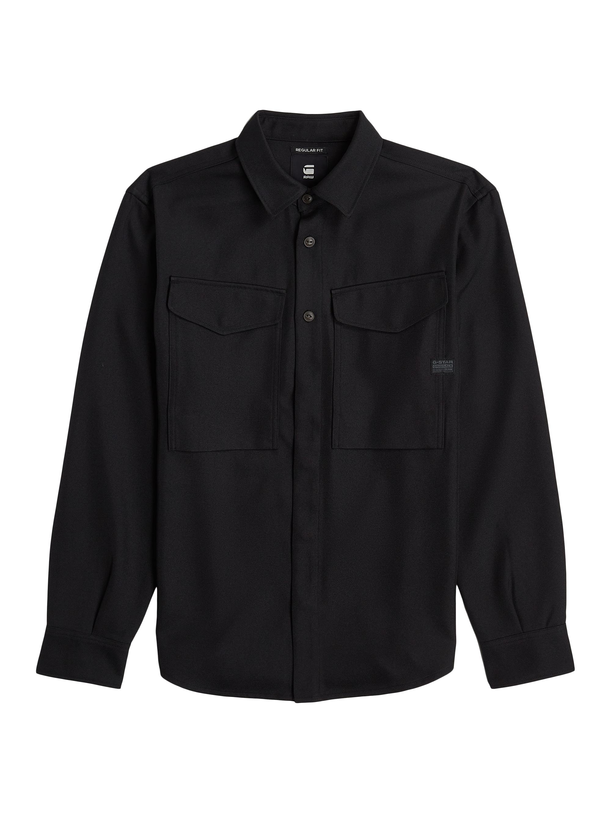 G-Star Men's Cargo Pocket Twill Shirt - Dark Black