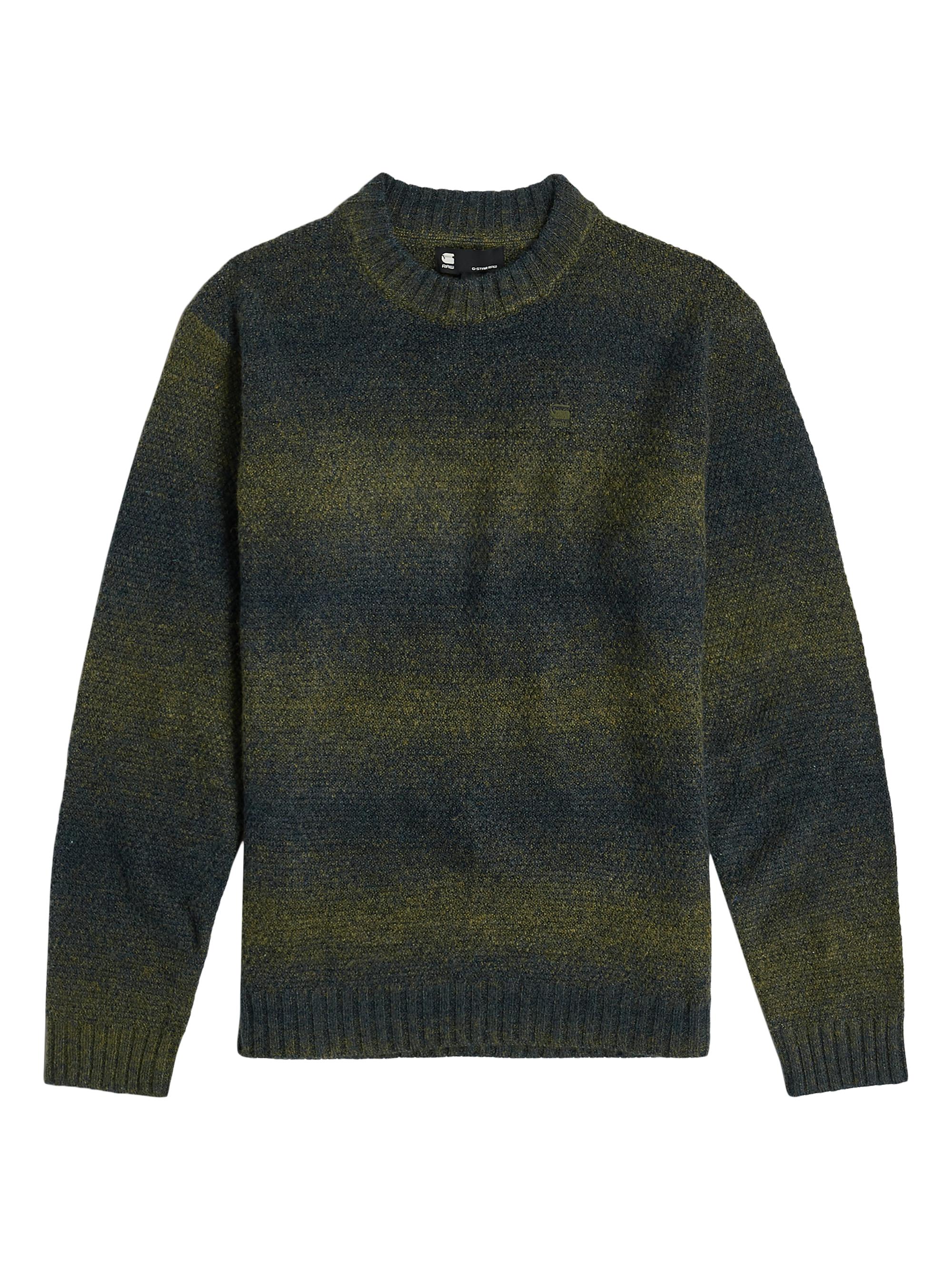 G-Star Men's Gradient Crewneck Sweater - Dark Moss Gradient