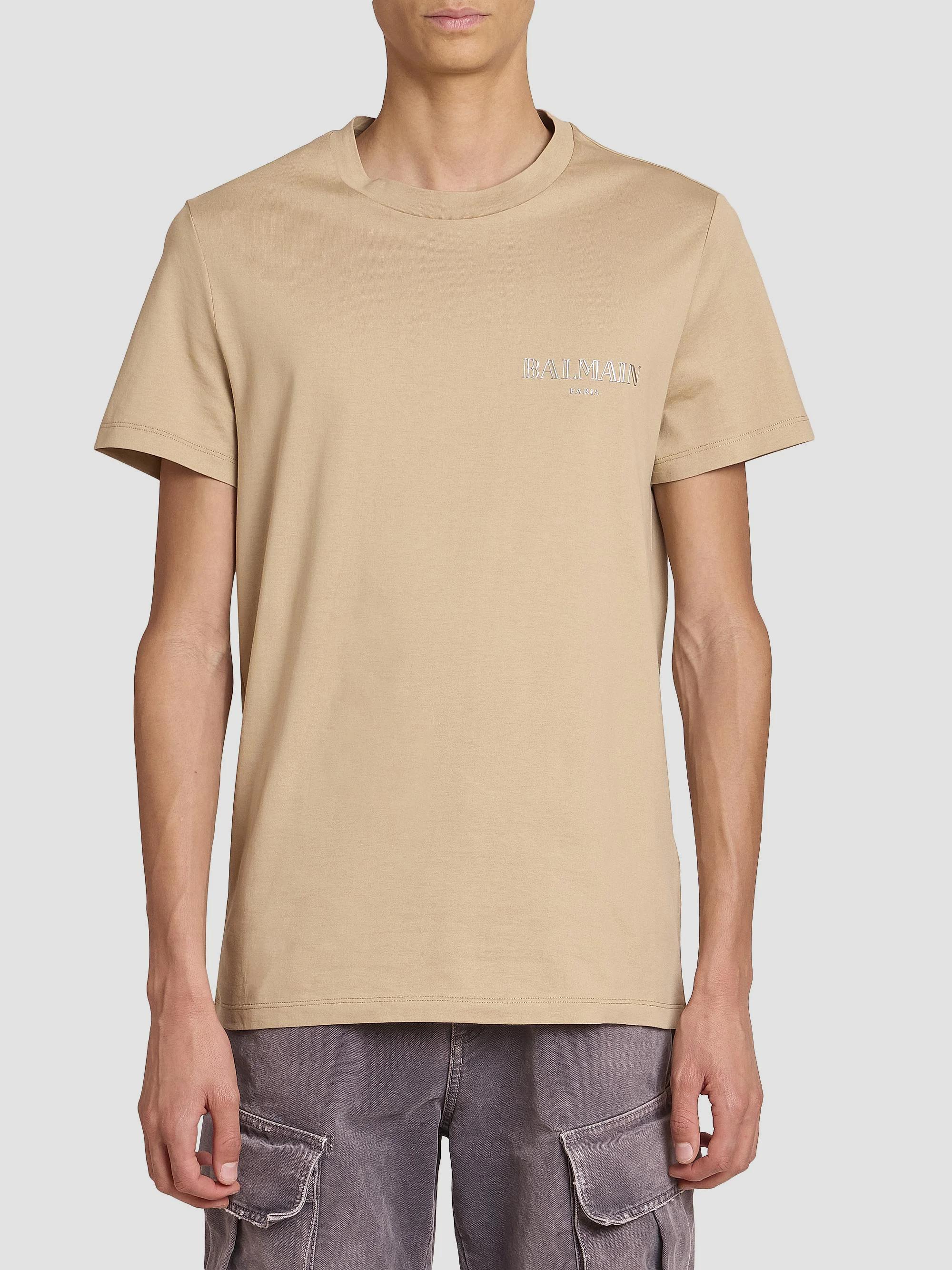 Balmain Vintage Gel Cotton Slim-Fit T-Shirt | Saks Fifth Avenue