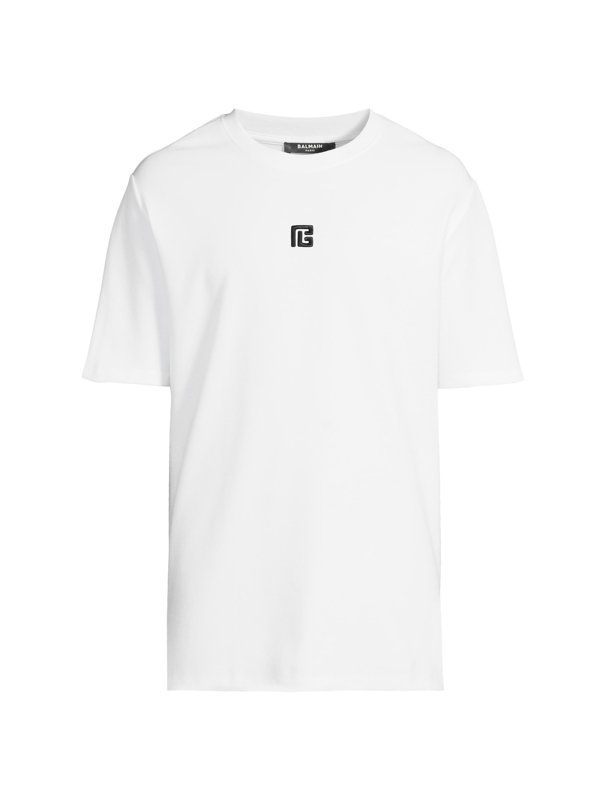 花！！ BALMAIN ホワイト Tシャツ 肩ボタン付き 花様専用！！ BALMAIN ホワイト Tシャツ 肩ボタン付き