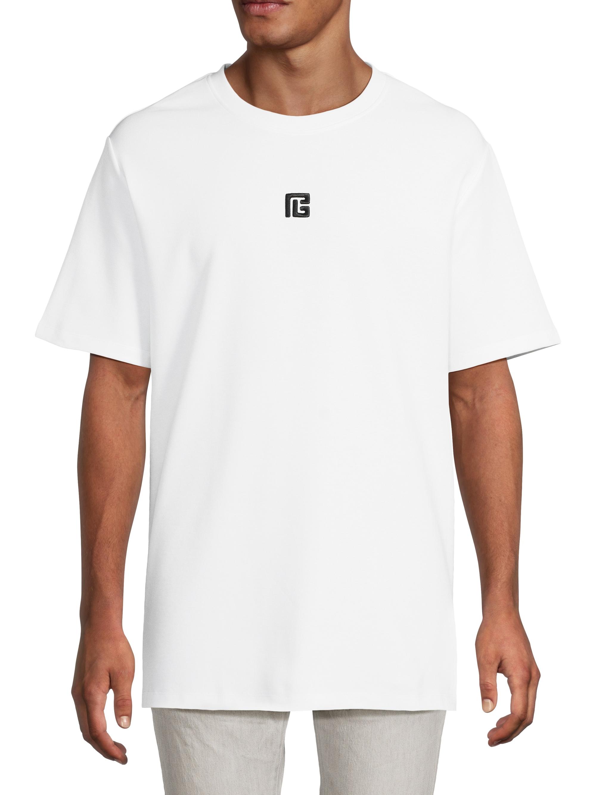 Balmain Logo Crewneck T-Shirt | Saks Fifth Avenue