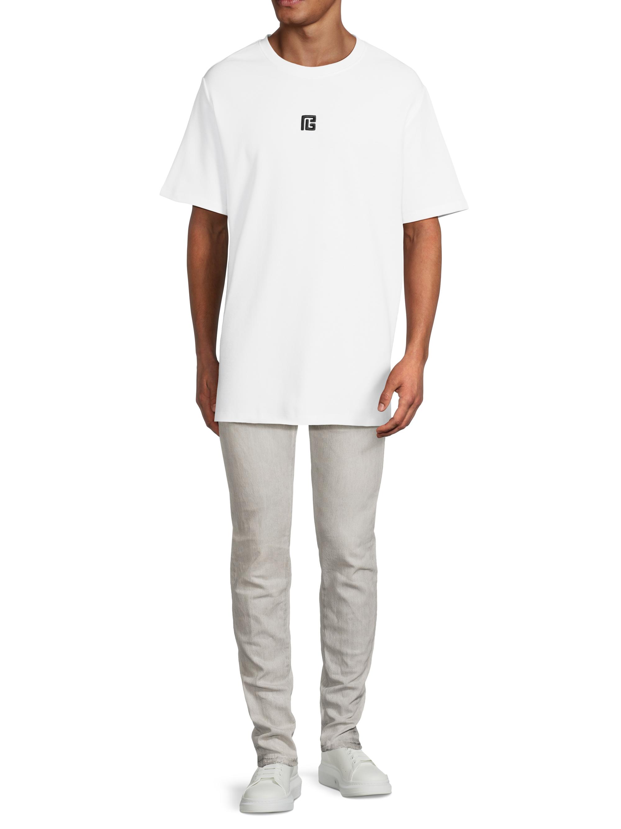 Balmain Logo Crewneck T-Shirt | Saks Fifth Avenue