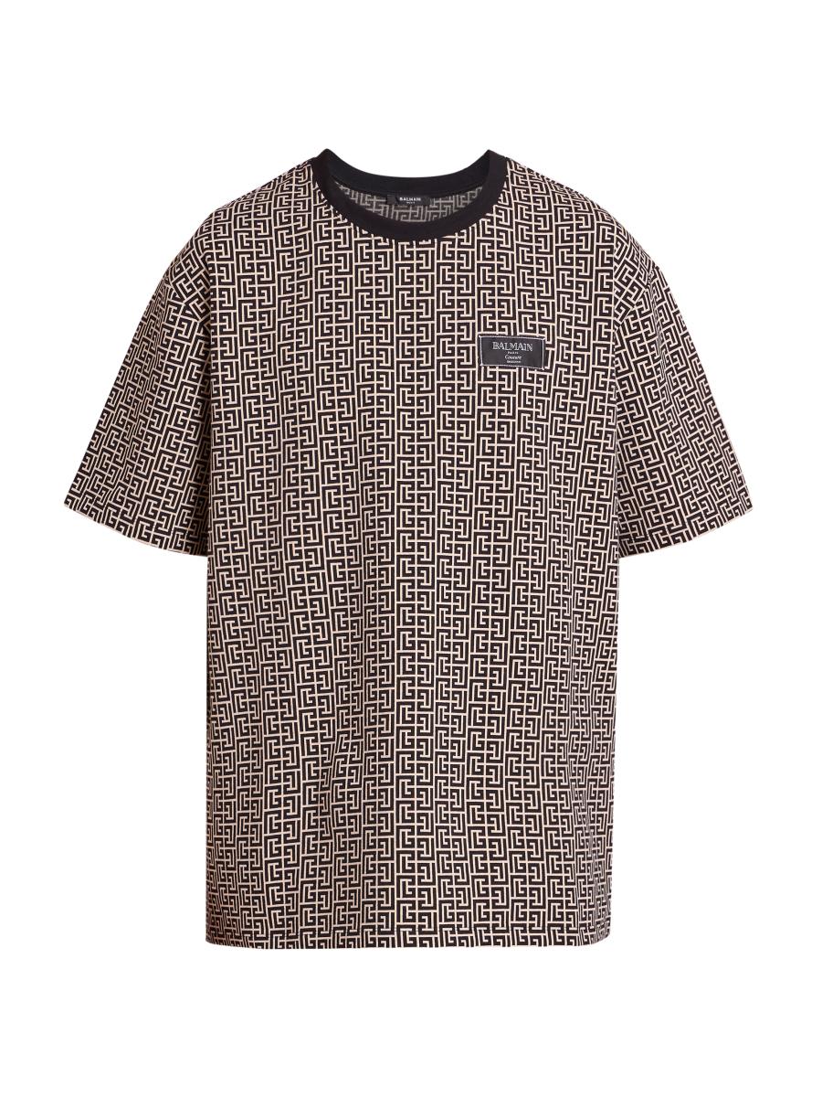 【関税＆送料込み】Balmain Sl Writing Printed T-Shirt Cloth Balmain Sl Writing Printed T-Shirt Clothing – BALTINI