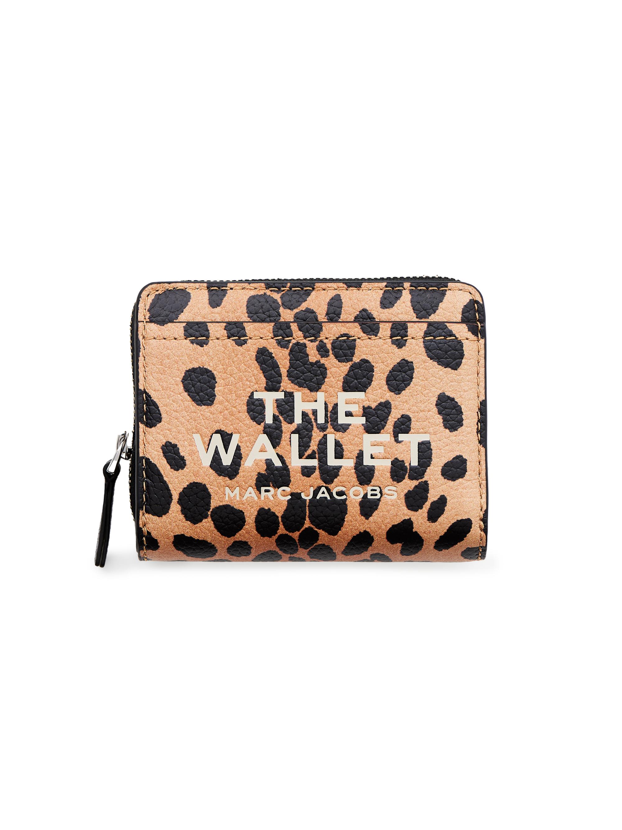 Marc Jacobs Women's The Mini Cheetah Leather Compact Wallet - Leopard
