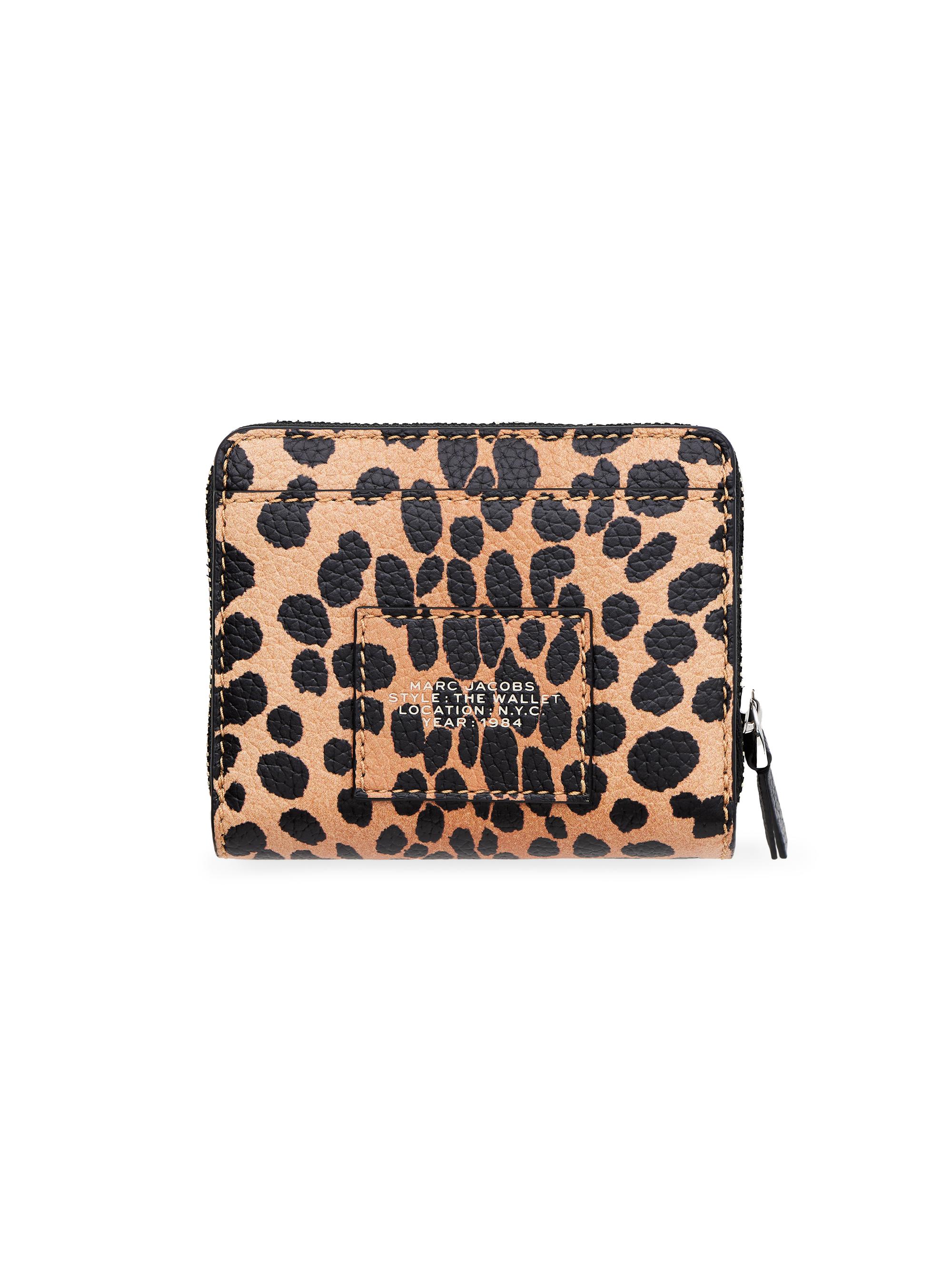 Marc Jacobs The Mini Cheetah Leather Compact Wallet | Saks Fifth