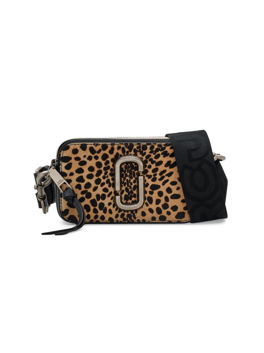 Marc Jacobs The Cheetah Calf Hair Snapshot Crossbody Bag