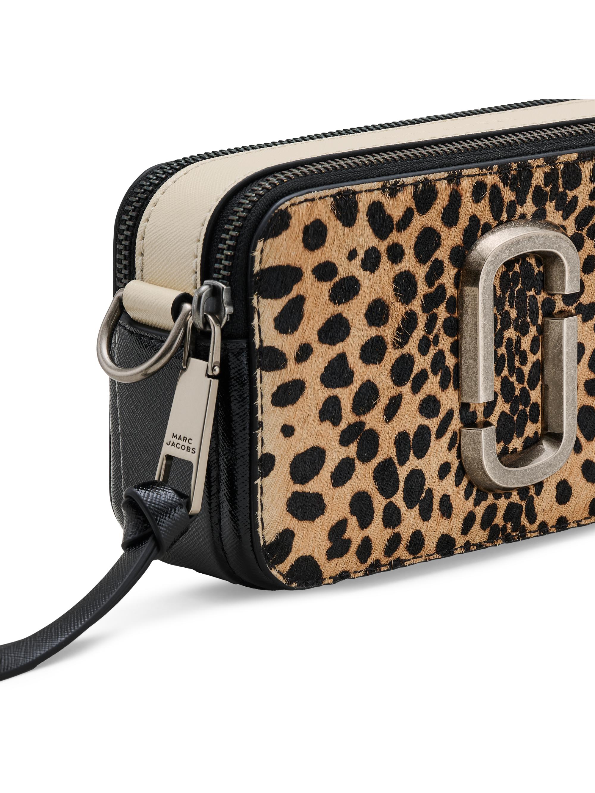 Marc Jacobs The Cheetah Calf Hair Snapshot Crossbody Bag | Saks