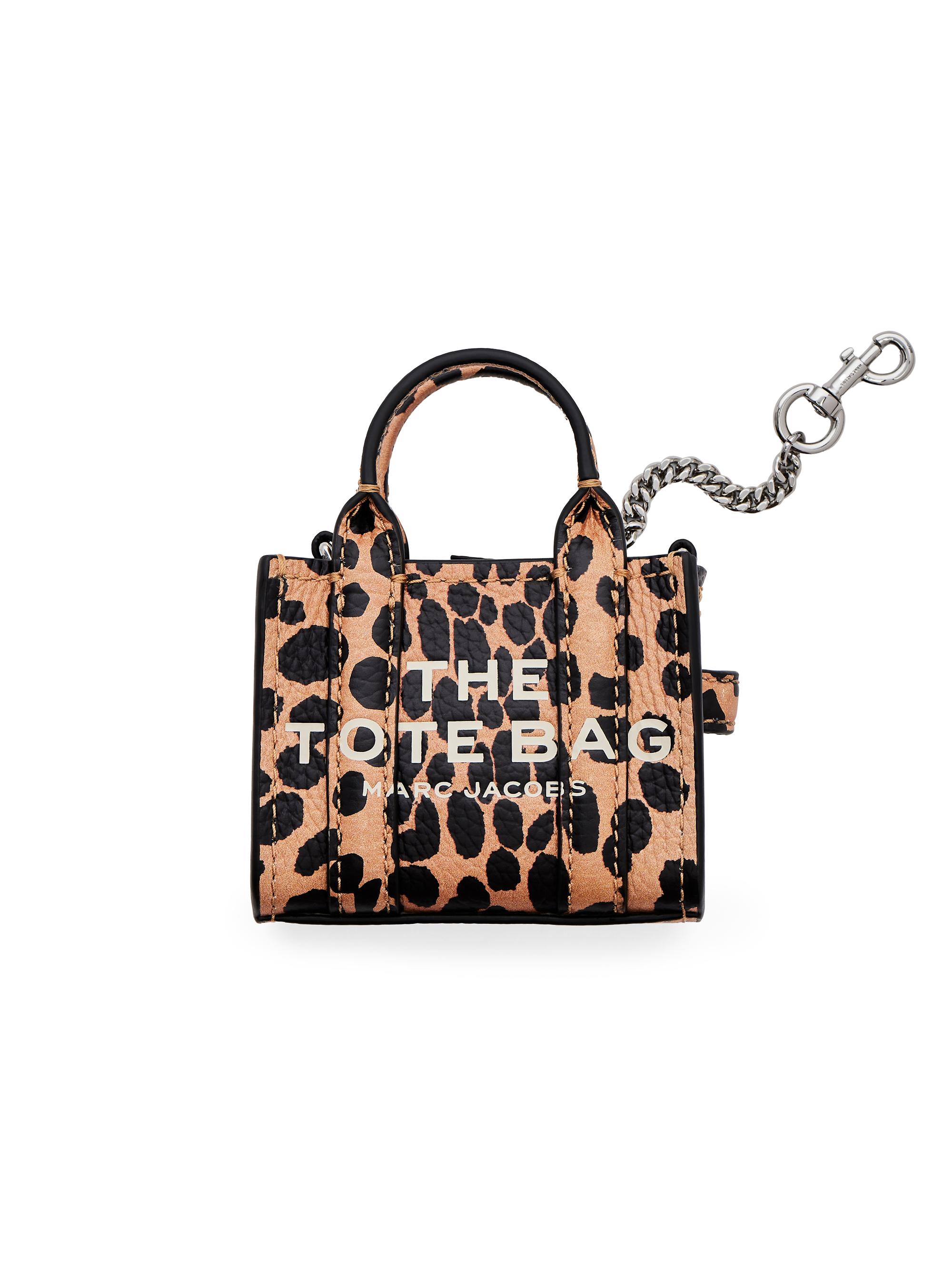 美品MARC JACOBS チャーム THE LEATHER NANO TOTE Marc Jacobs The Nano Cheetah Leather Tote Charm | Saks Fifth Avenue