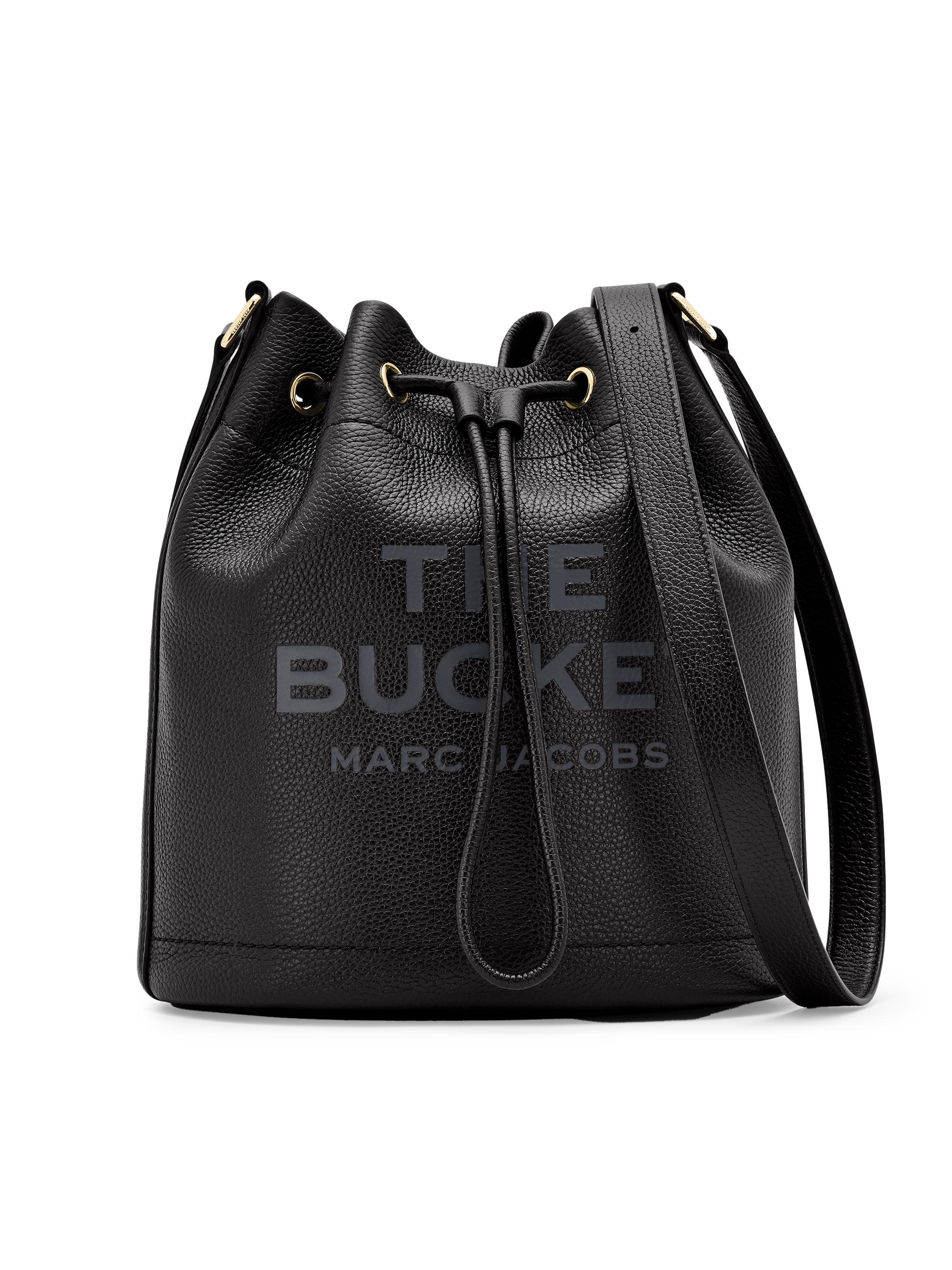 Marc Jacobs Women's The Shoulder Leather Bucket Bag - Black