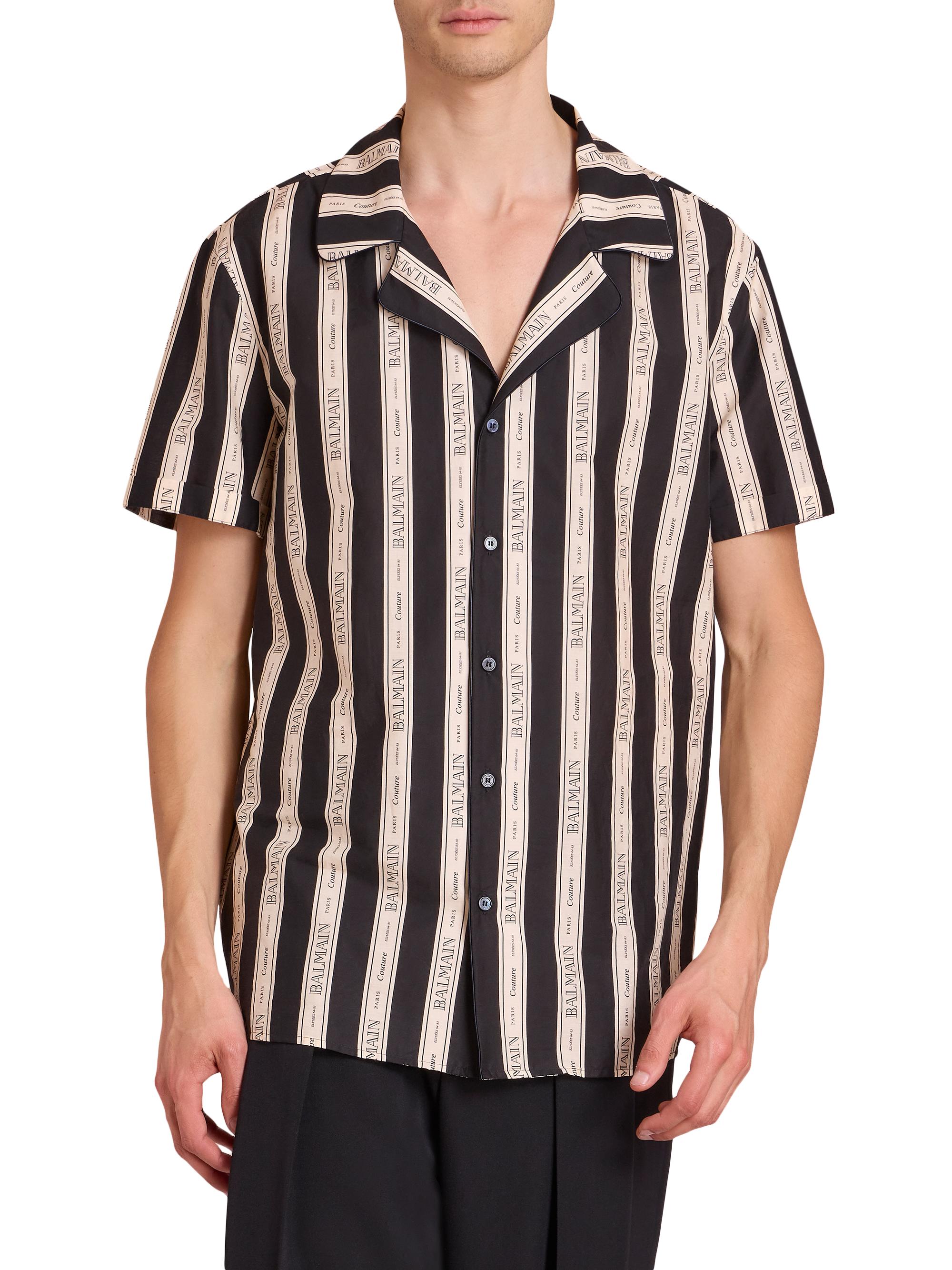 BALMAIN バルマン ストライプ 長袖シャツ BALMAIN バルマン ストライプ 長袖シャツ BALMAIN バルマン ストライプ