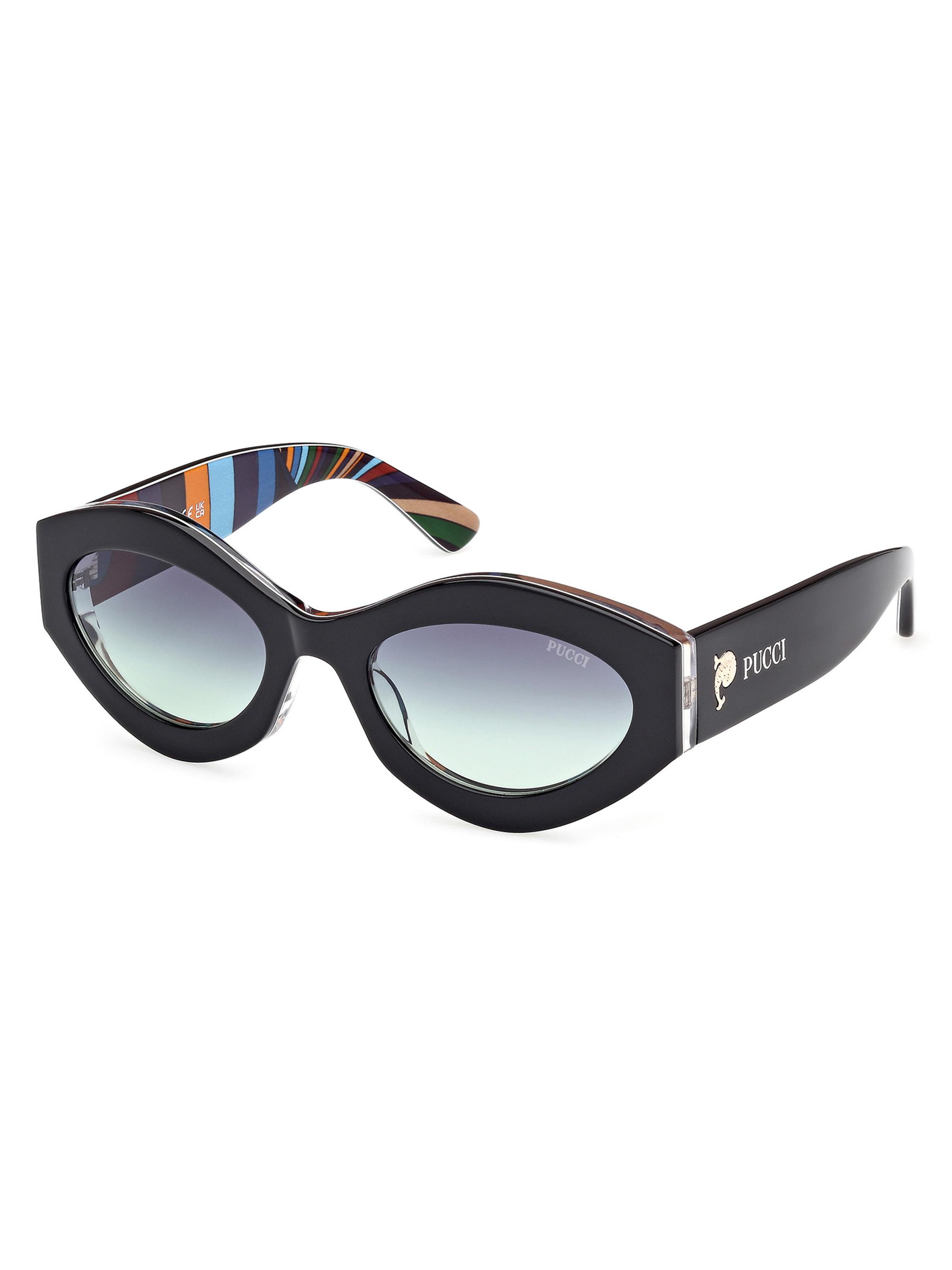 Pucci Women's Gradient 54MM Oval Sunglasses - Blue Black