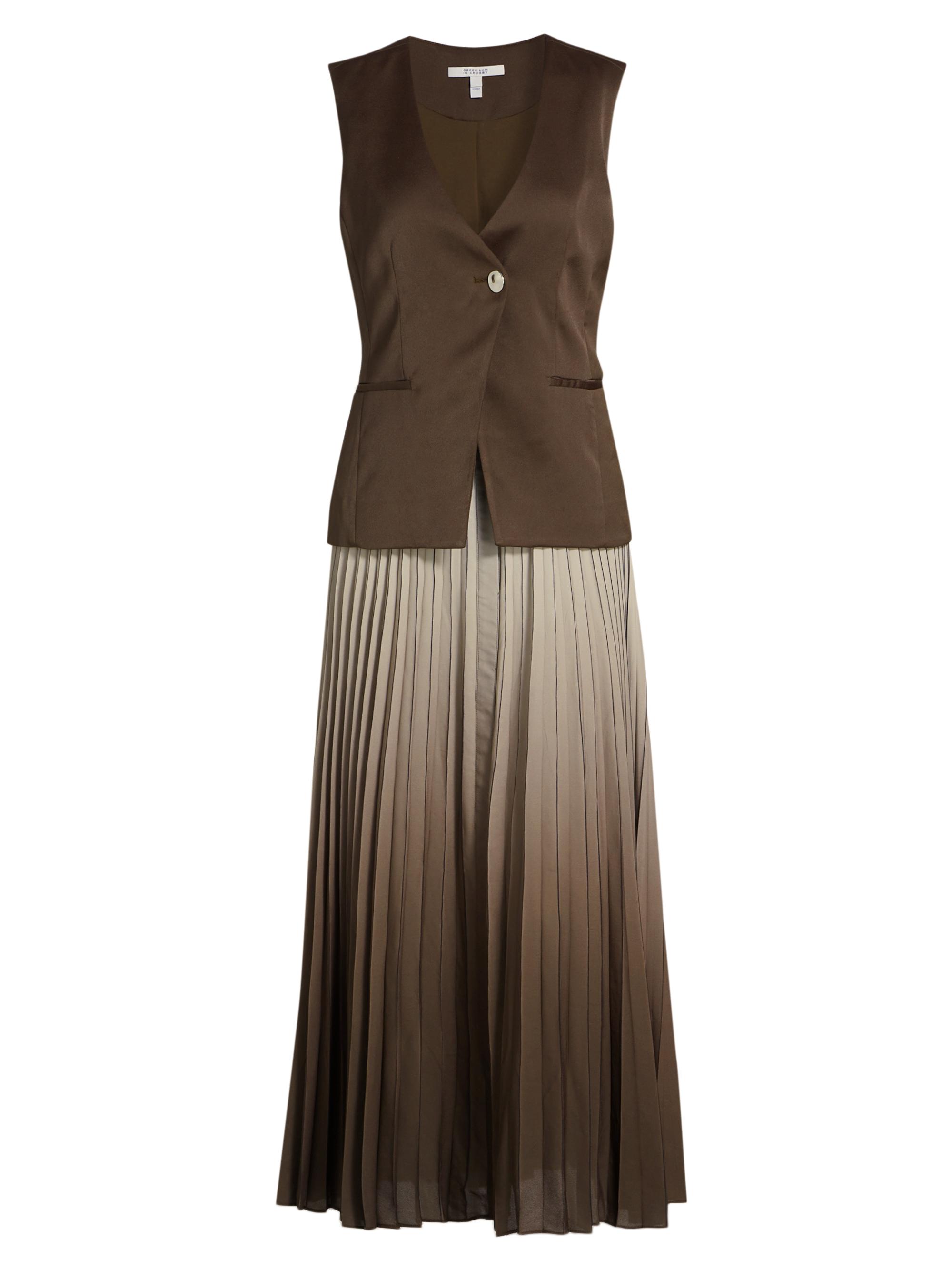 Derek Lam 10 Crosby Lauren Mixed Media Cocktail Dress | Saks Fifth