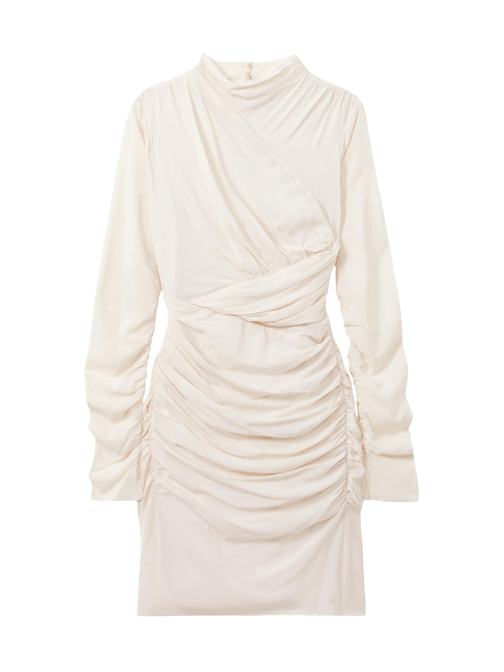 Reiss Women's Kitty Ruched Stretch Minidress - Pale Pink