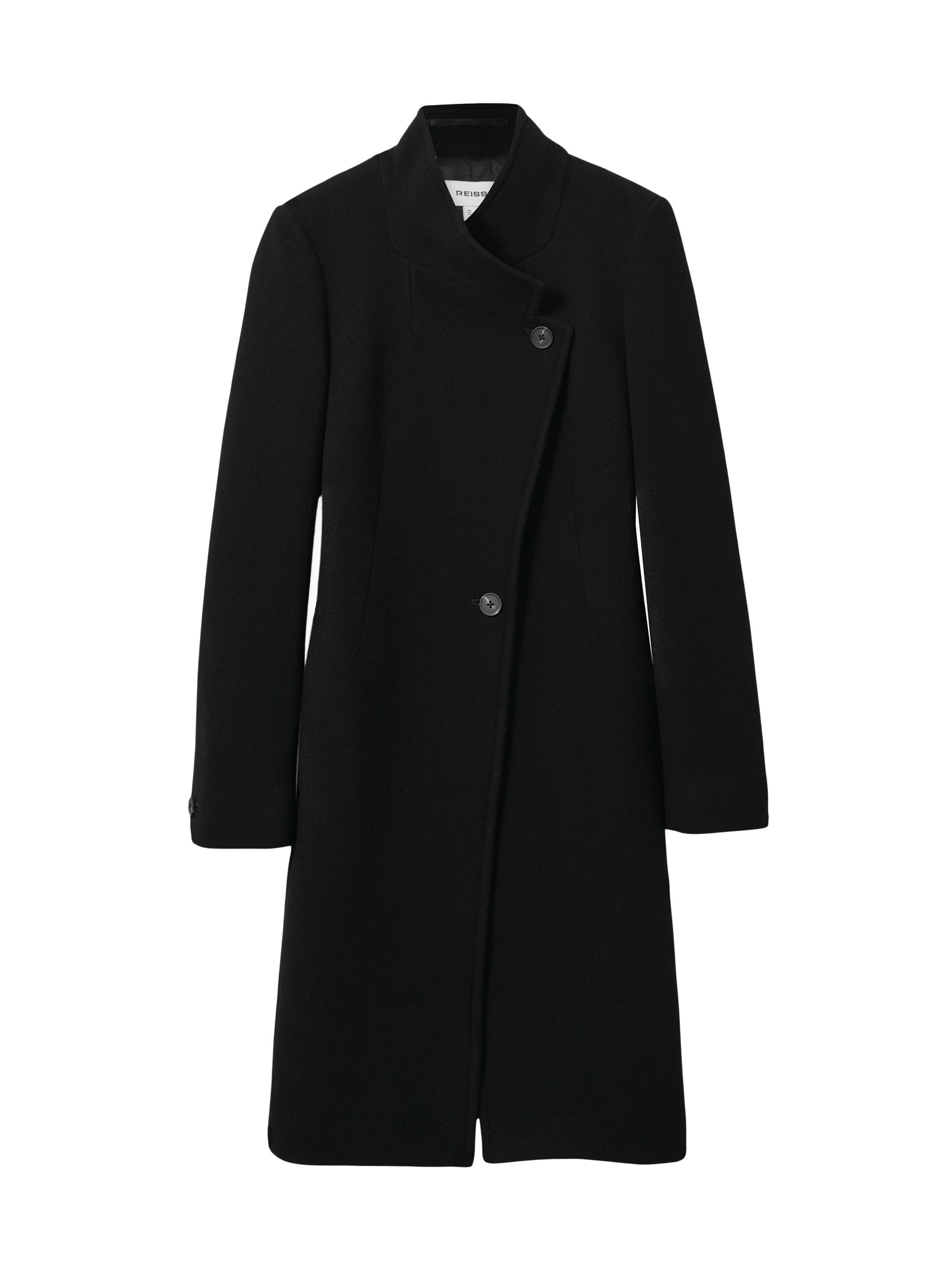Reiss Women's Maude Wool Coat - Black
