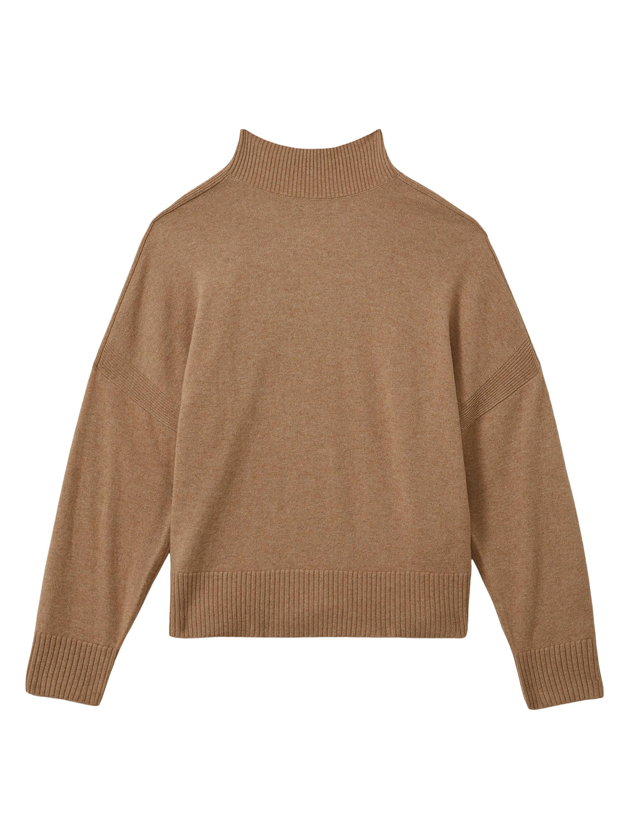 Reiss Women's Alicia Funnel Neck Wool-Blend Sweater - Camel