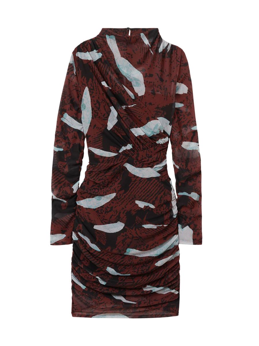 Reiss Kallie Ruched Mesh Sheath Minidress | Saks Fifth Avenue