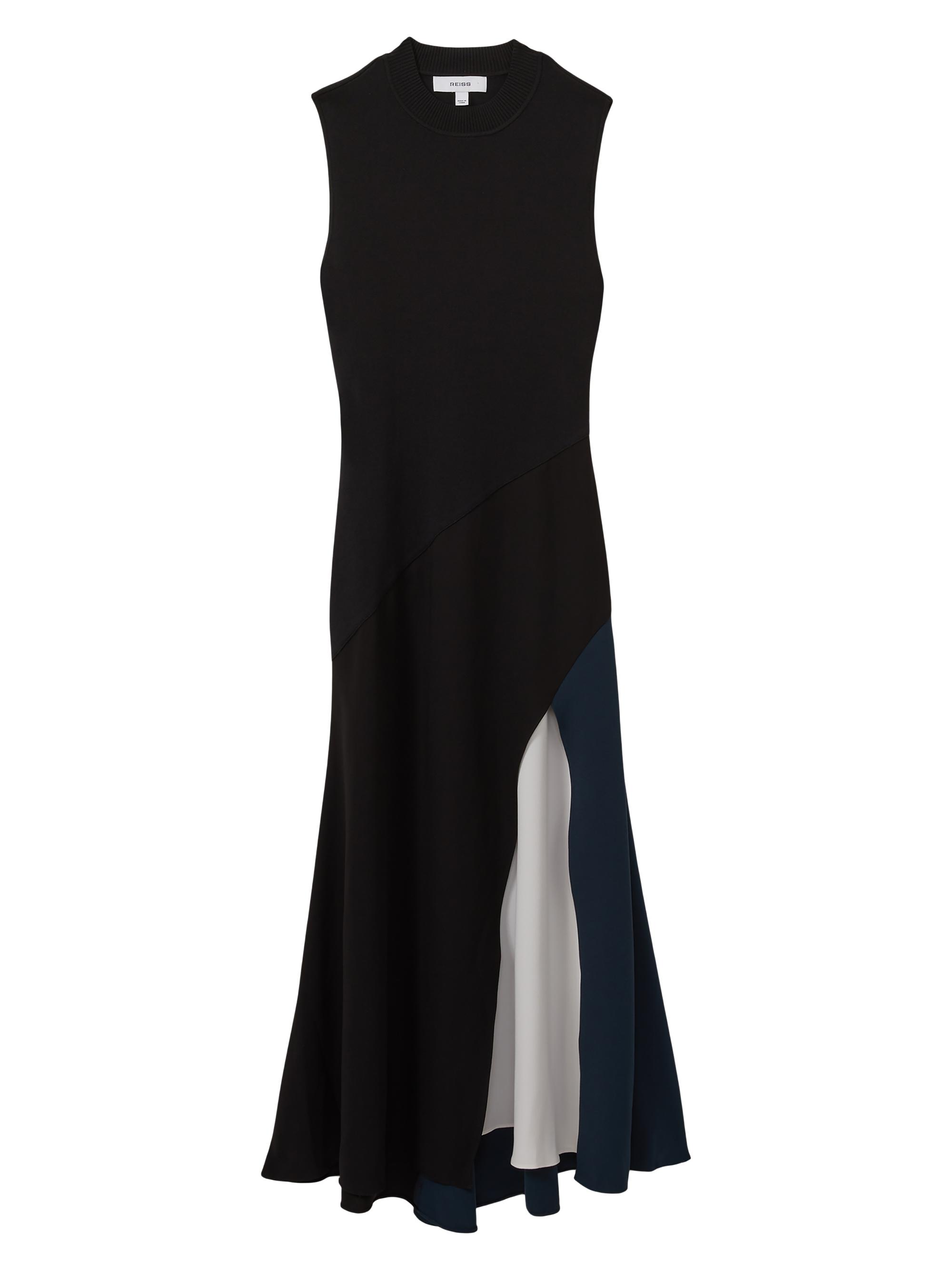 Reiss Women's Faro Colorblocked Midi-Dress - Black