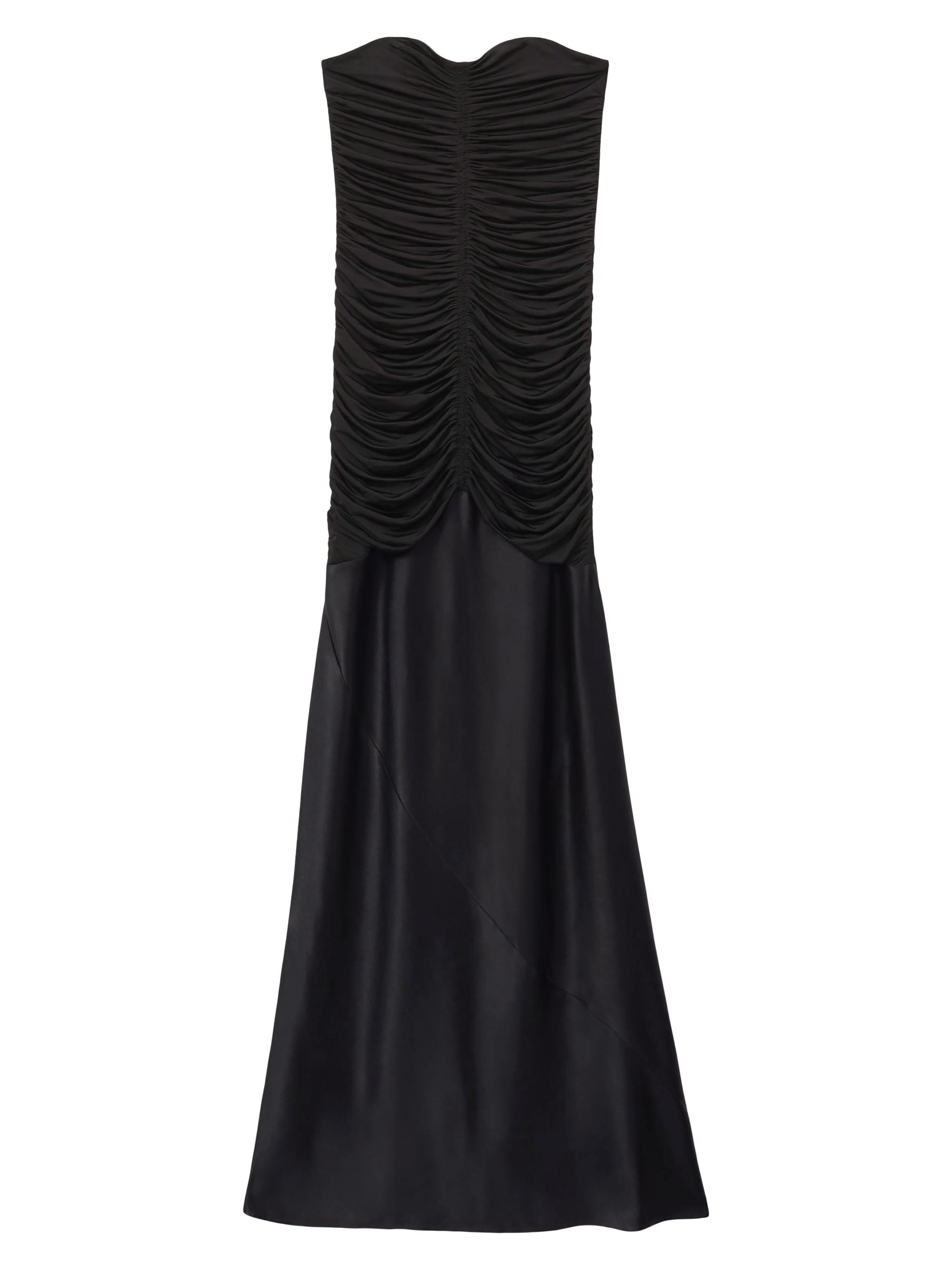 Reiss Women's Selina Ruched Strapless Maxi Dress - Black