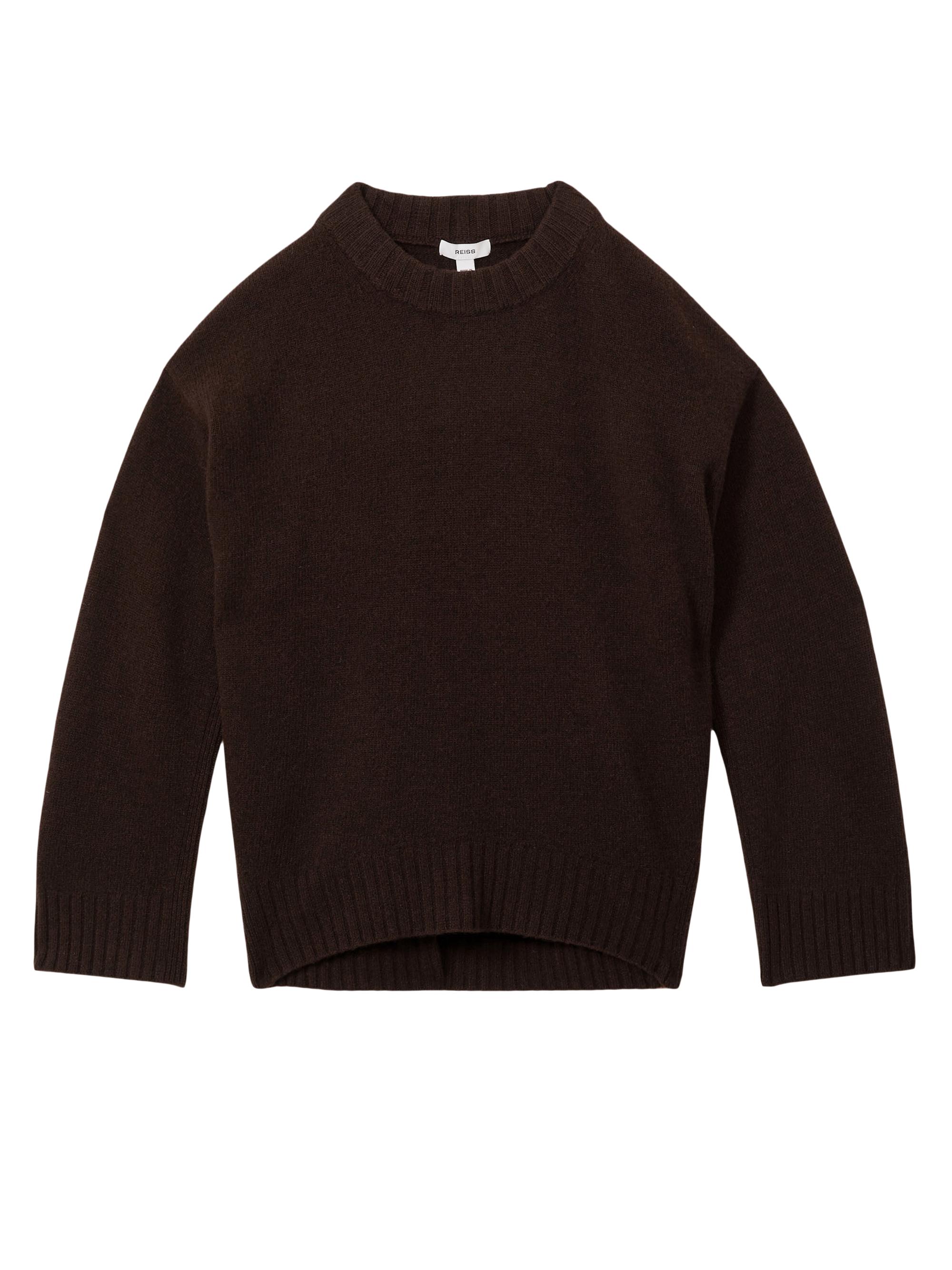 Reiss Women's Libby Wool & Cashmere Sweater - Chocolate
