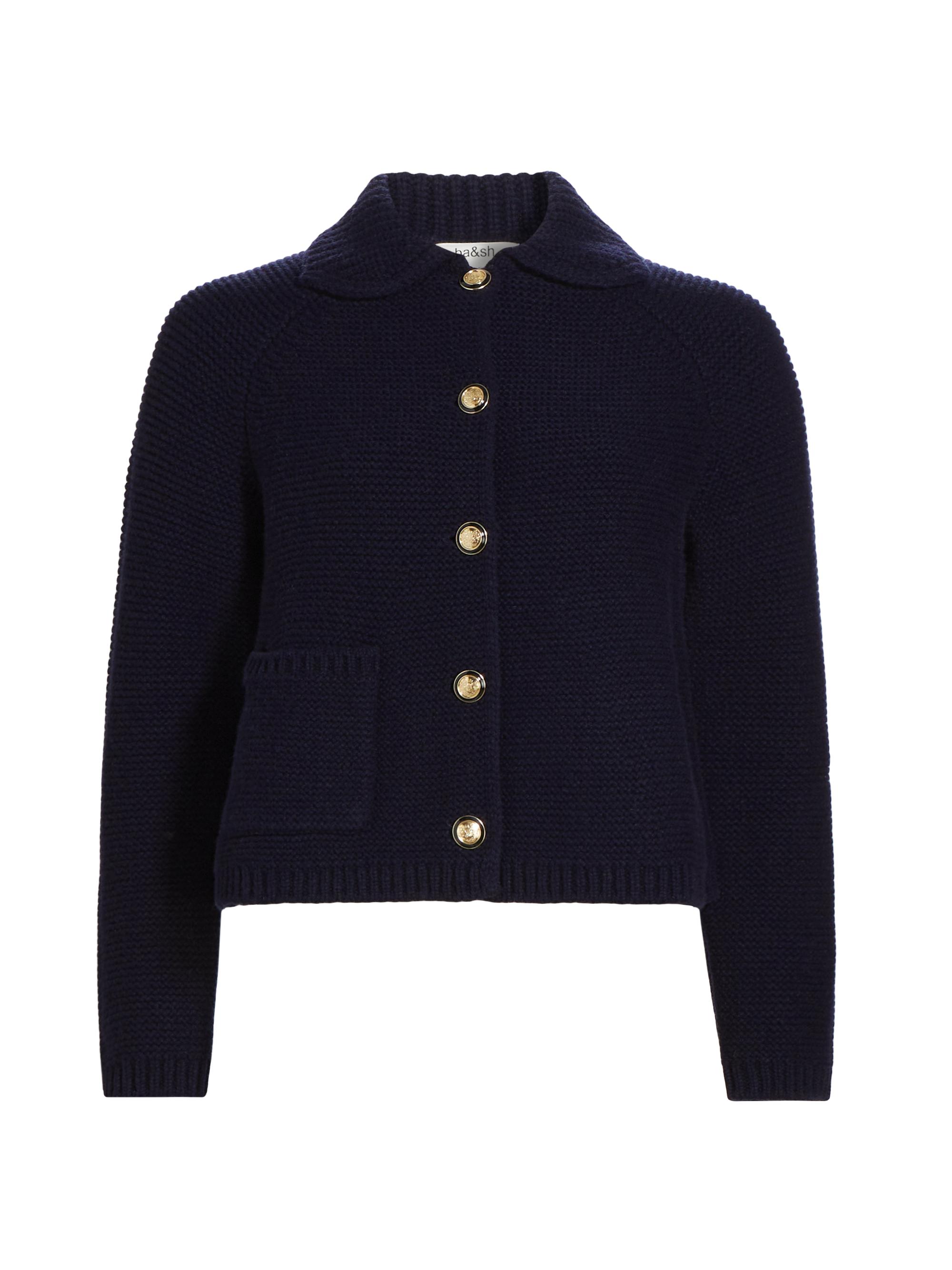 ba & sh Women's Gabriel Wool-Blend Knit Cardigan - Marine