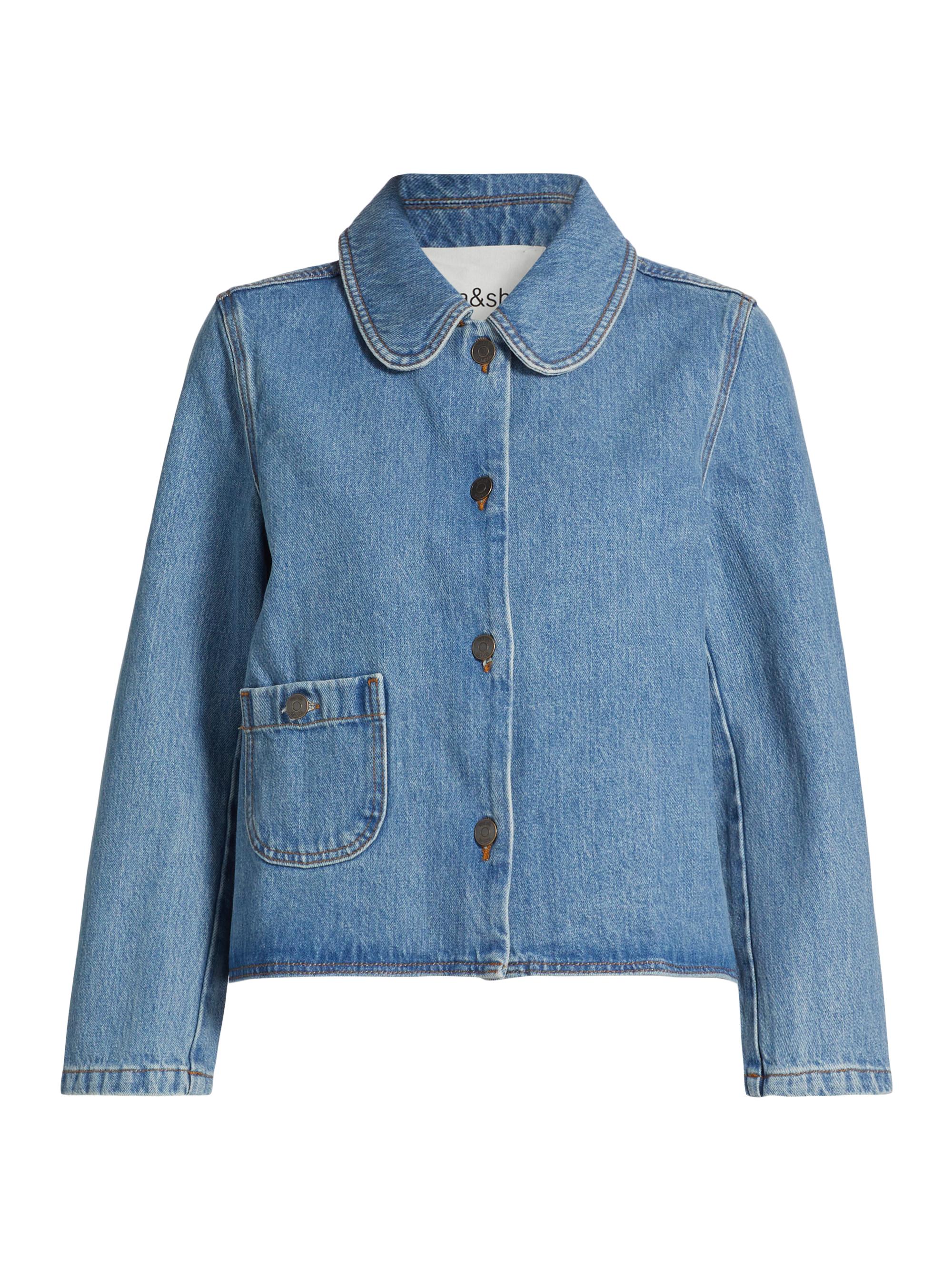 Alice + Olivia Nelson Embellished Denim Jacket | Saks Fifth Avenue