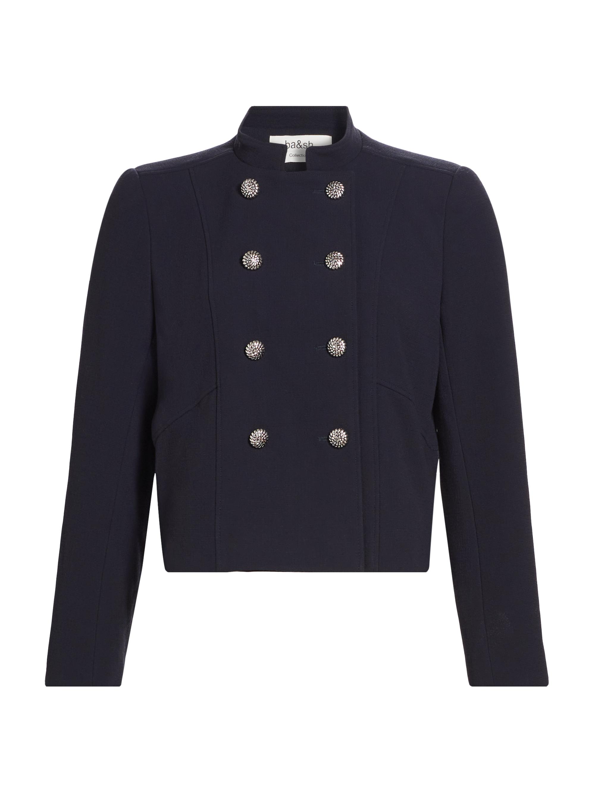 ba & sh Women's Misly Double-Breasted Tailored Jacket - Bleu Nuit
