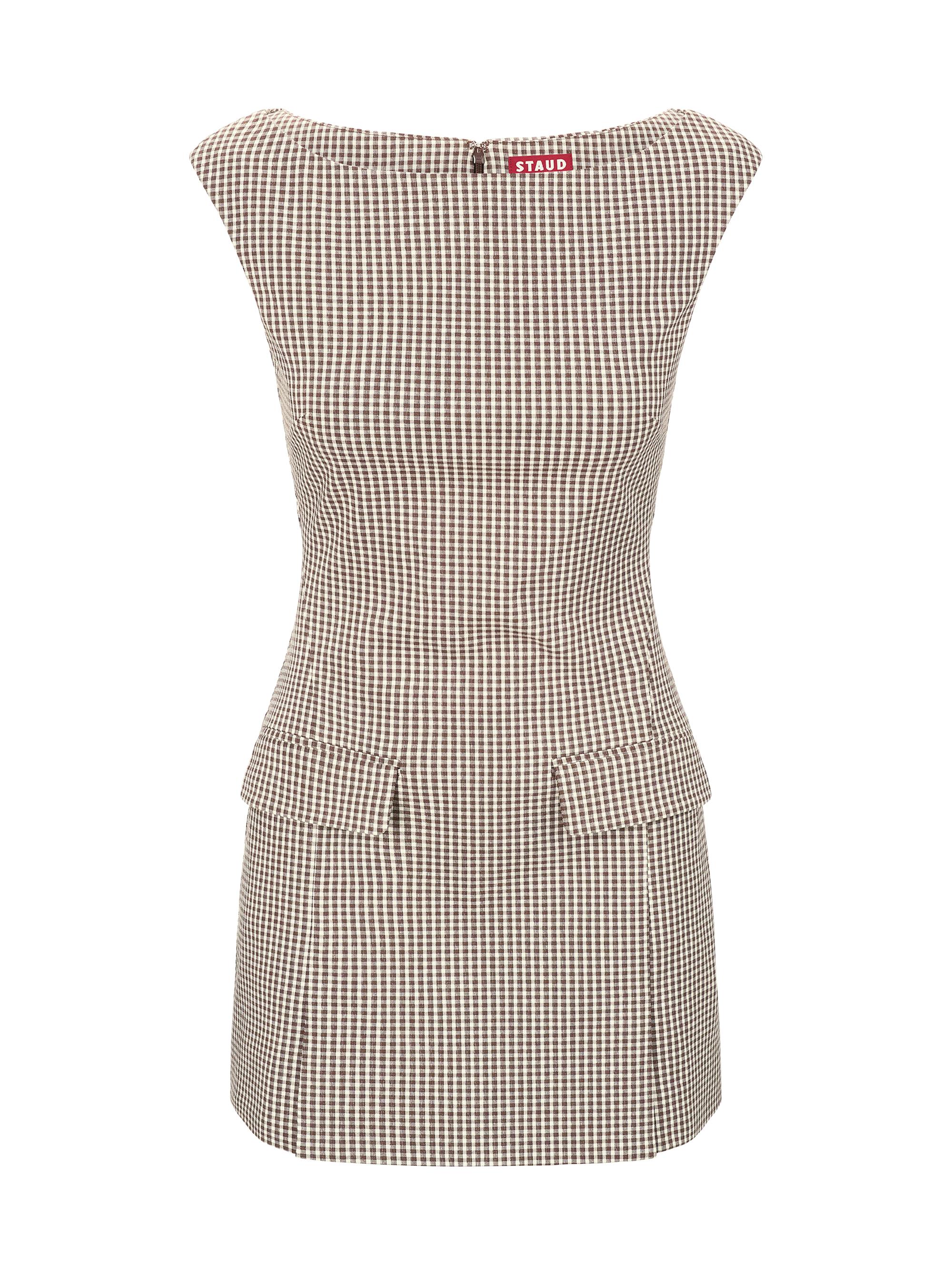 Drawer別注 Scye CHECKED DRESS Staud Walker Micro Gingham Minidress | Saks Fifth Avenue