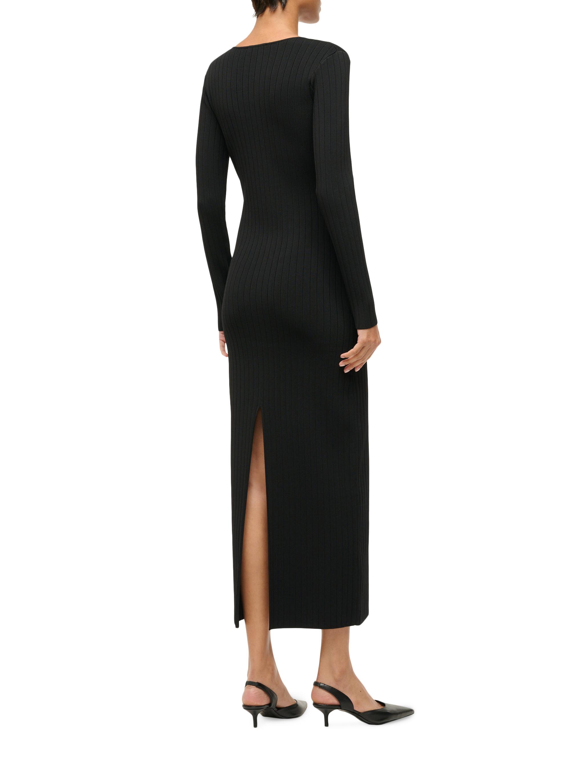 Staud Murphy Plunge Buckle Midi-Dress | Saks Fifth Avenue