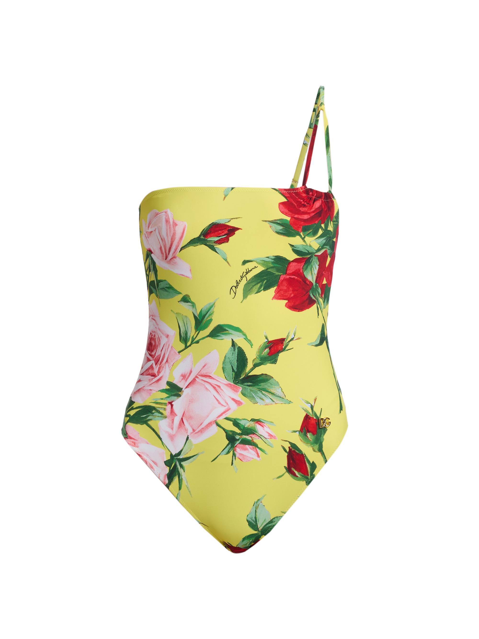 Dolce & Gabbana Women's Olympic Floral One-Piece Swimsuit - Bouquet Giallo