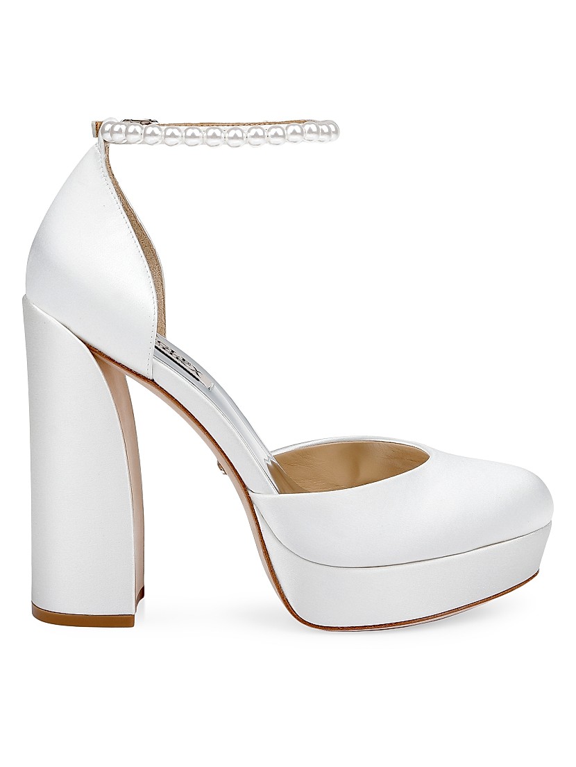Shop Badgley Mischka Felixa Imitation Pearl-Embellished Shop Badgley Mischka Felixa Imitation Pearl-Embellished