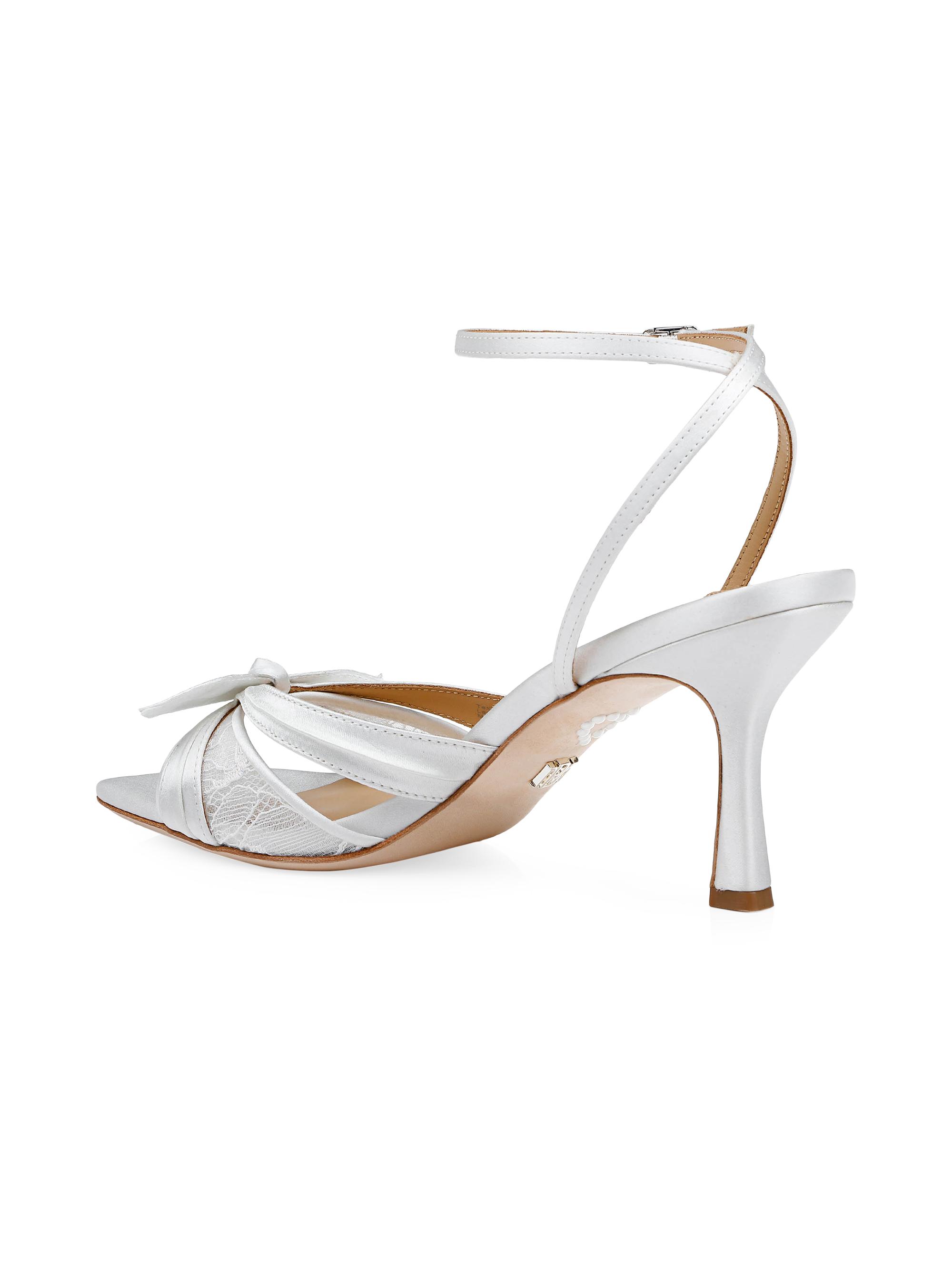 Badgley Mischka Joselyn 75MM Satin Sandals | Saks Fifth Avenue