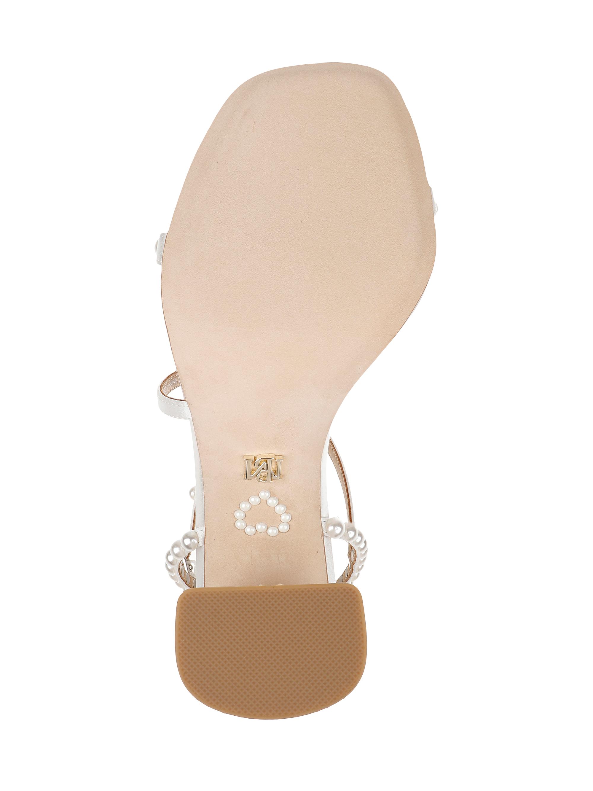 Badgley Mischka Jordyn 85MM Satin Embelllished Sandals | Saks