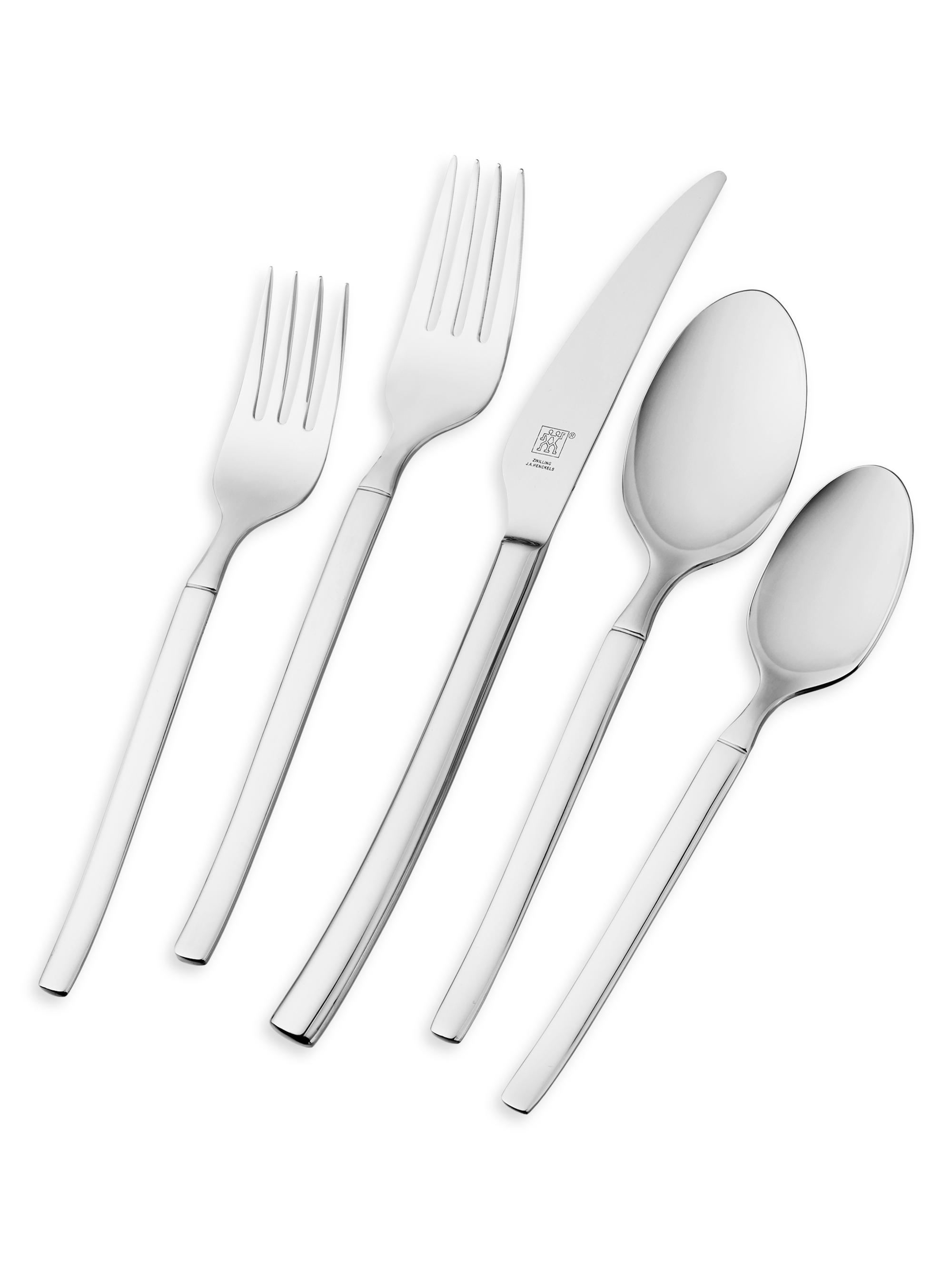 ZWILLING J.A. Henckels Opus Satin 45 Piece Flatware Set - Stainless Steel