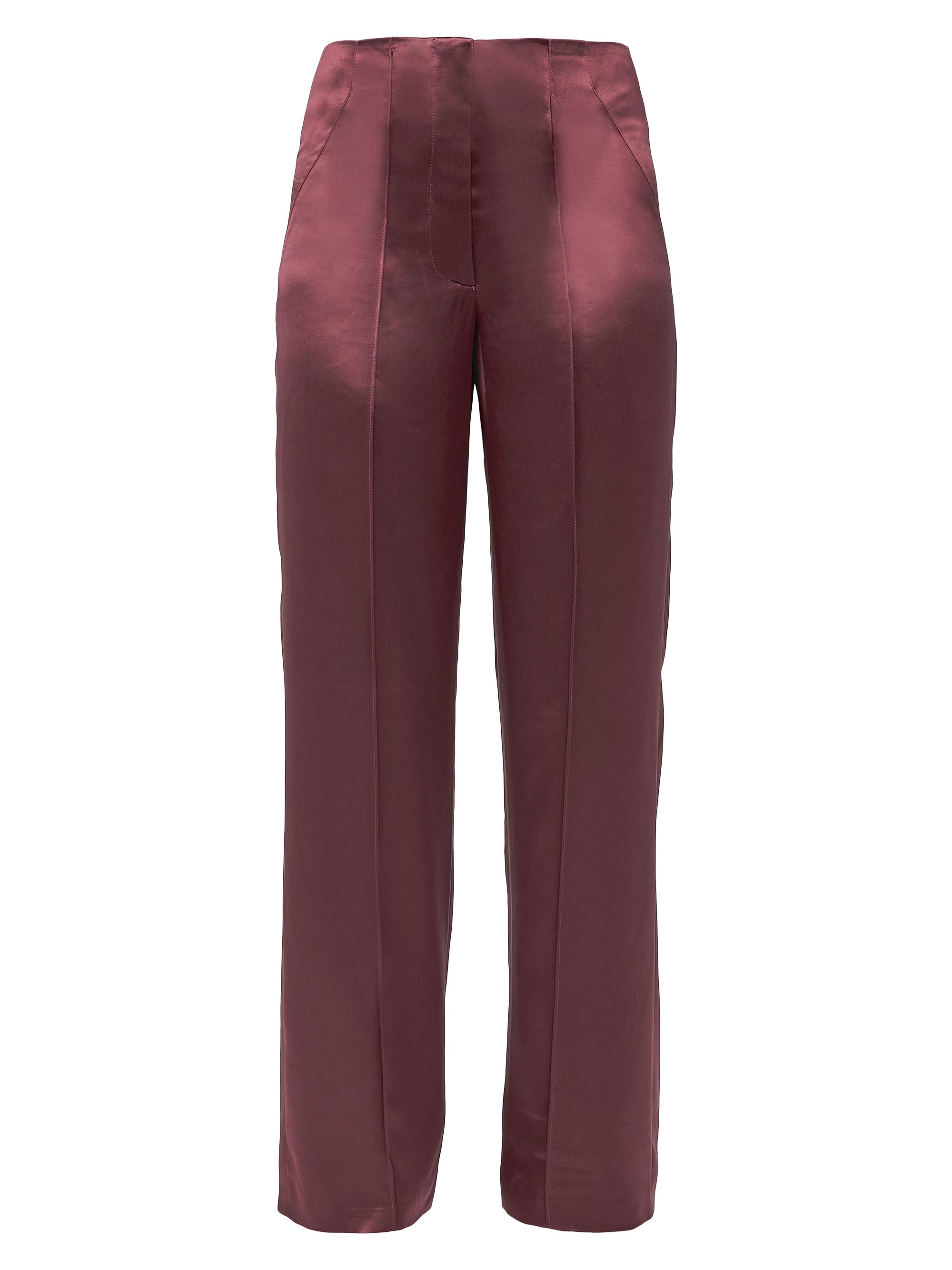 AS by DF Women's Collins Satin Trousers - Decadent Wine