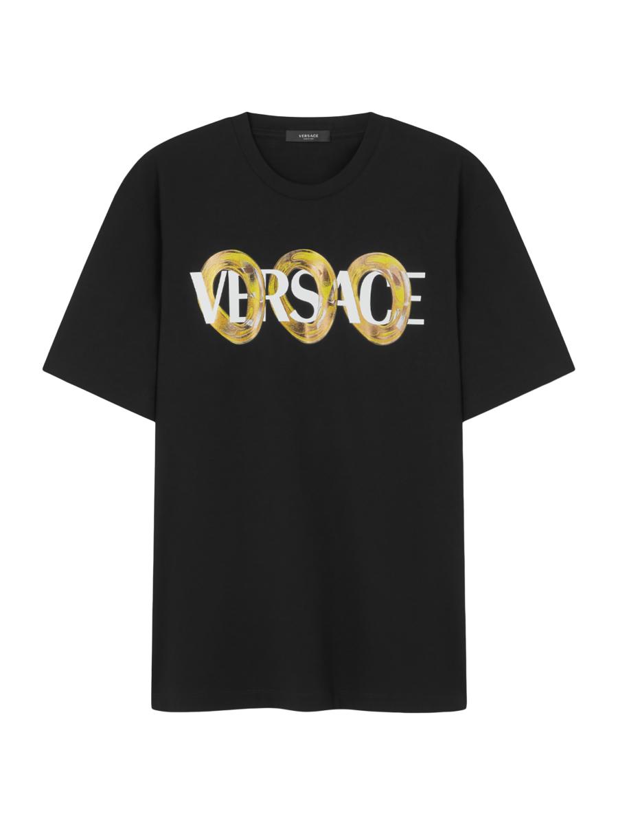 Versace Maxi Chain Logo Print T-Shirt | Saks Fifth Avenue