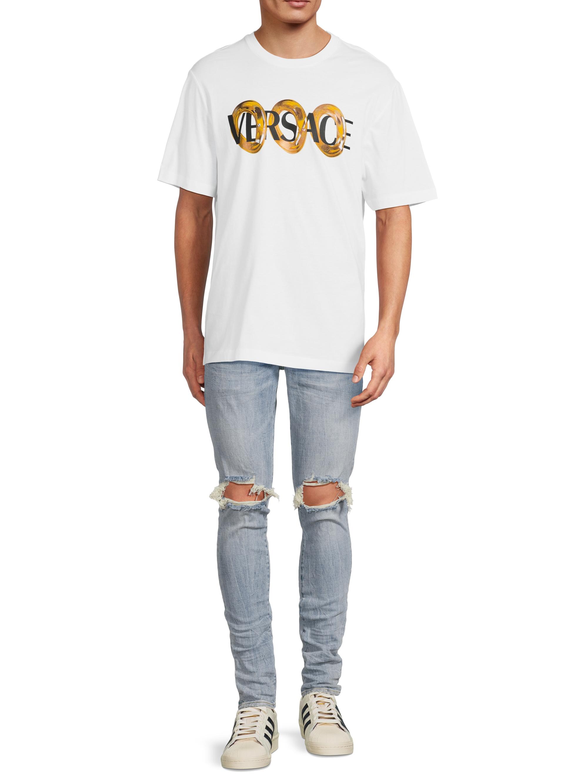 VERSACE 七分のTシャツ VERSACE JEANS COUTURE (ヴェルサーチェ ジーンズ クチュール