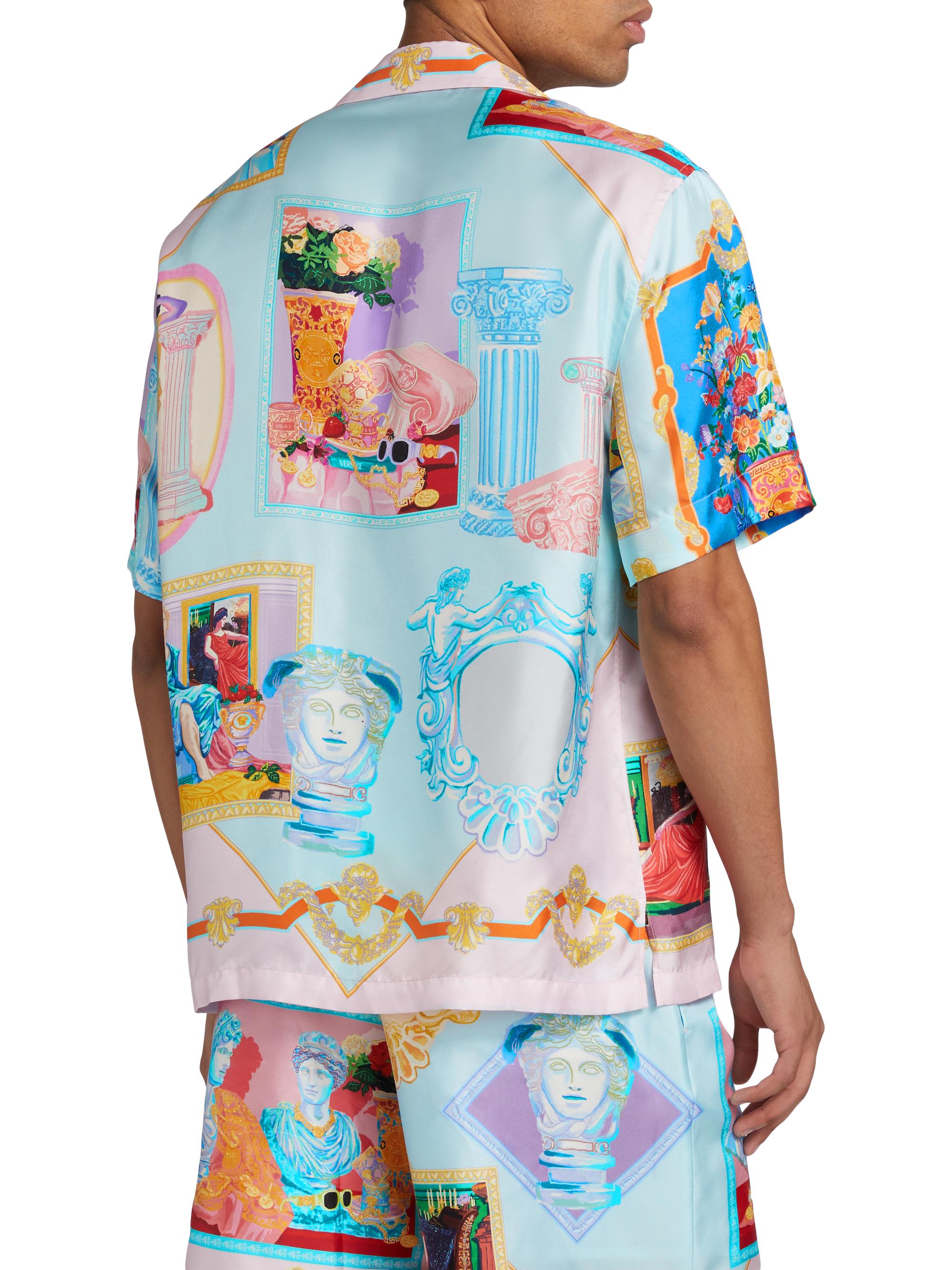 Versace Gallery Silk Twill Shirt | Saks Fifth Avenue