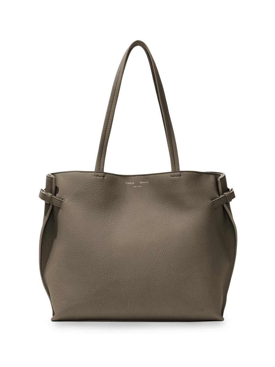 Proenza Schouler Women's East-west Pebbled Leather Tote Bag In Gray