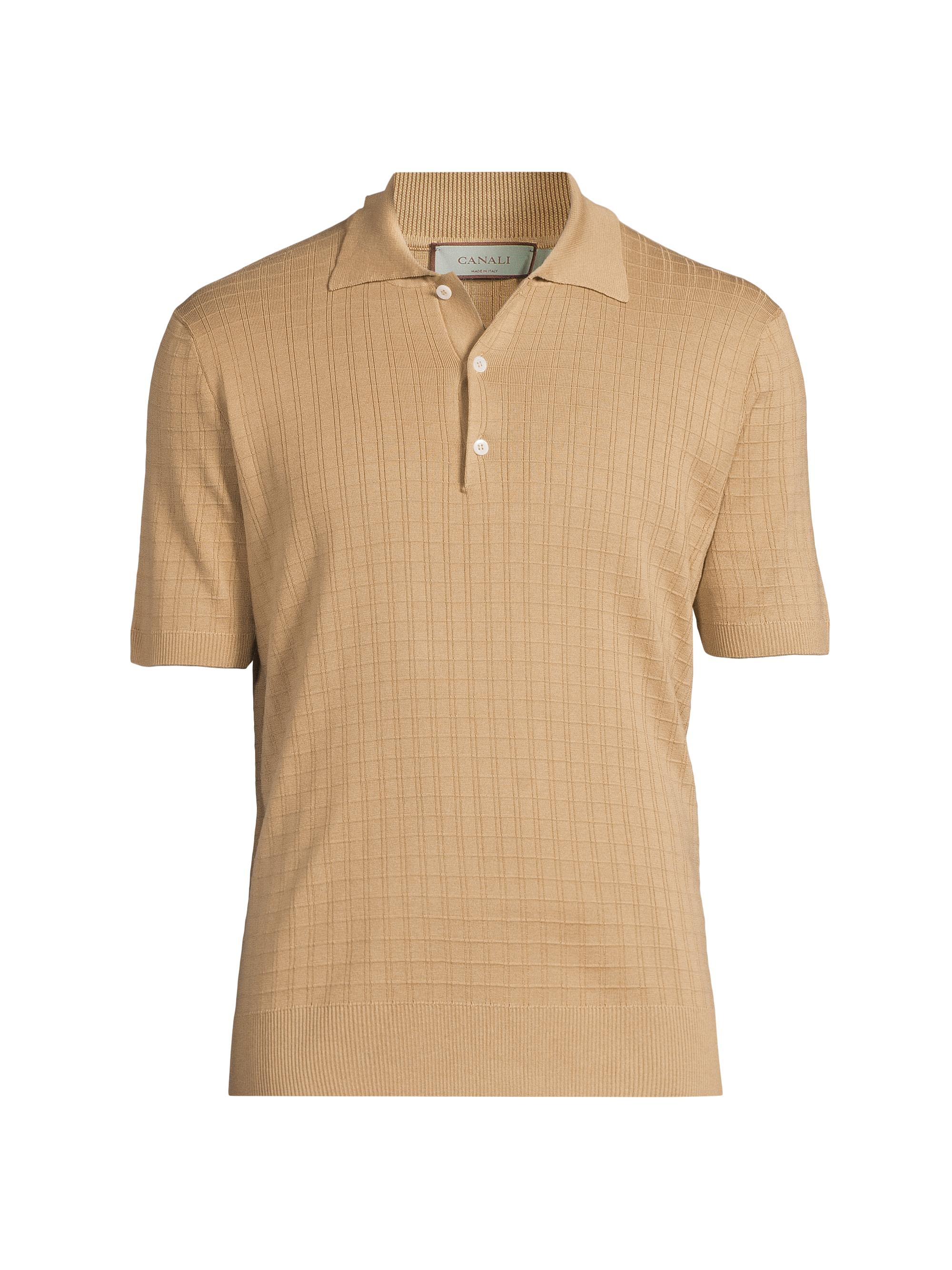 Prada Silk and Cotton Knit Polo Shirt | Saks Fifth Avenue