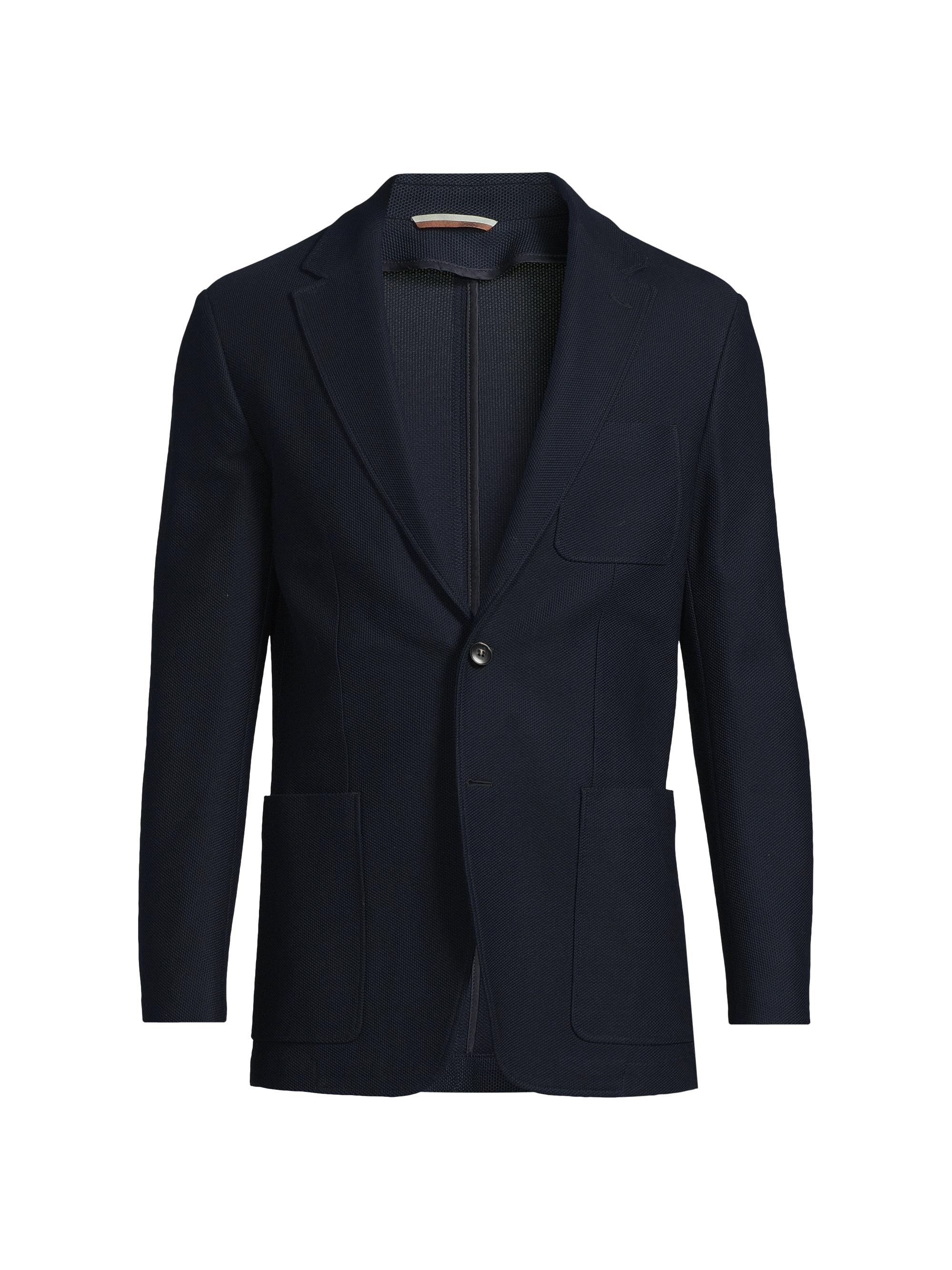 Giorgio Armani Micro Houndstooth Wool Slim-Fit Blazer | Saks Fifth